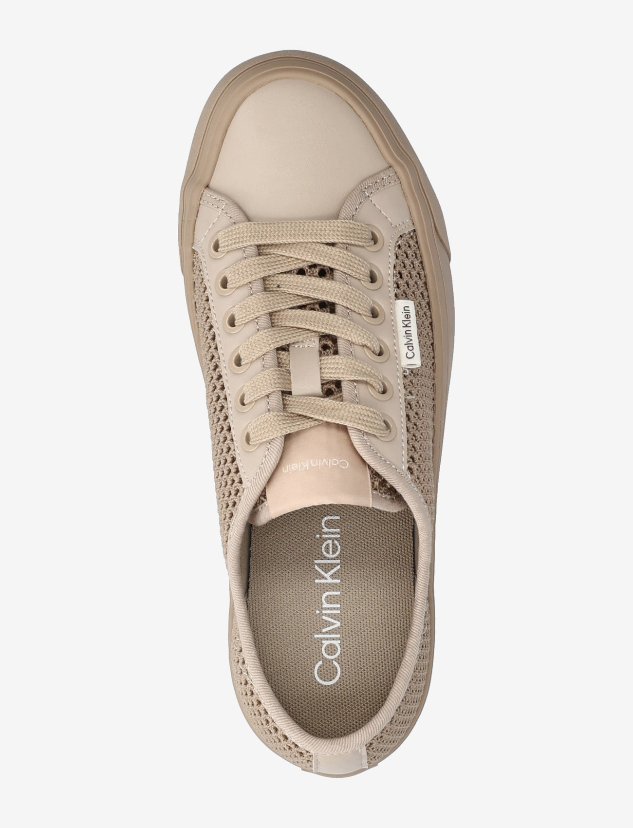 Calvin Klein - VULC FLATF LACE UP LIN MESH - låga sneakers - nomad - 3