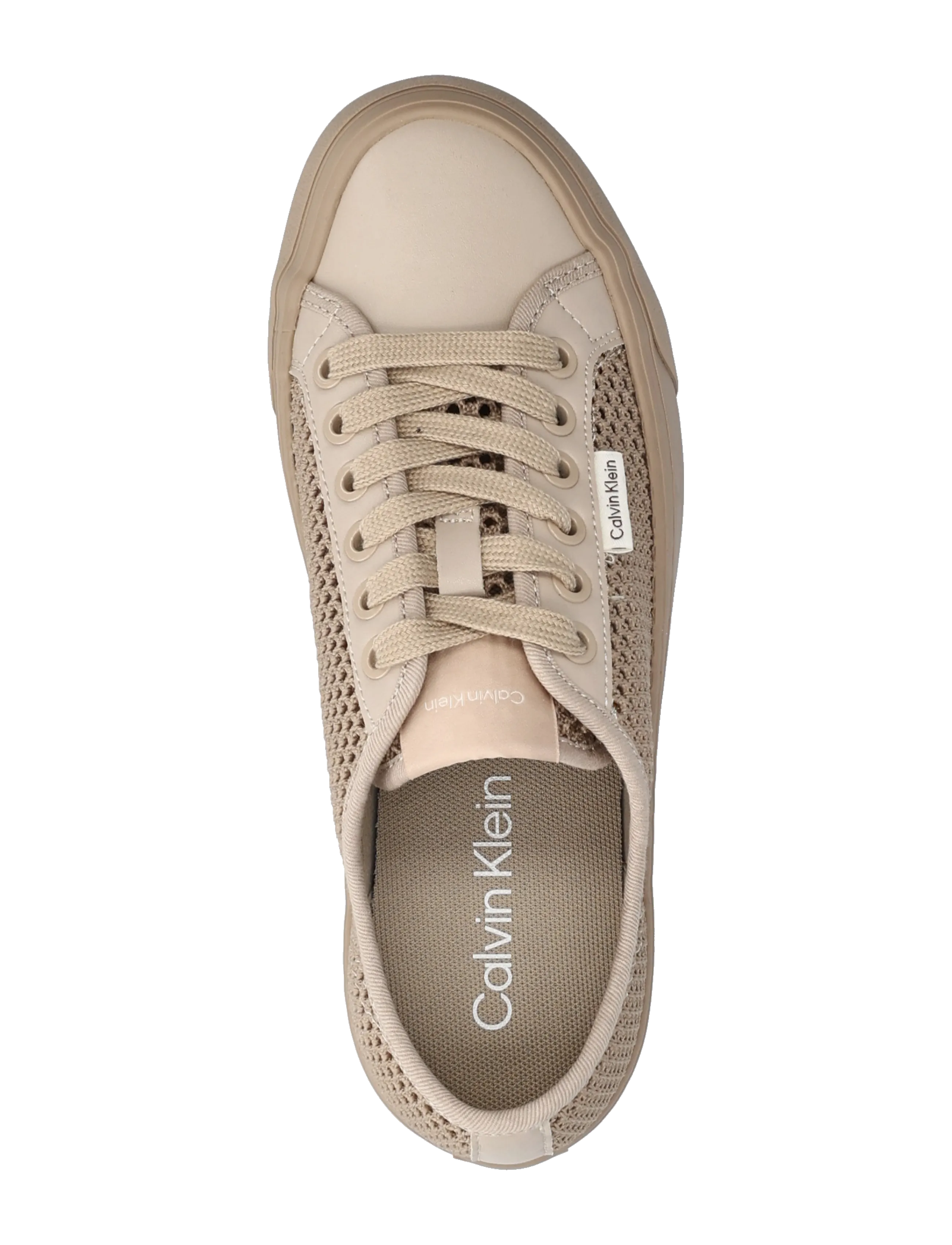 Calvin Klein - VULC FLATF LACE UP LIN MESH - lave sneakers - nomad - 3