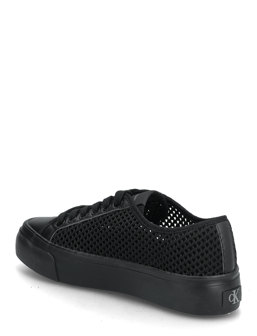 Calvin Klein - VULC FLATF LACE UP LIN MESH - madala säärega tossud - triple black - 2