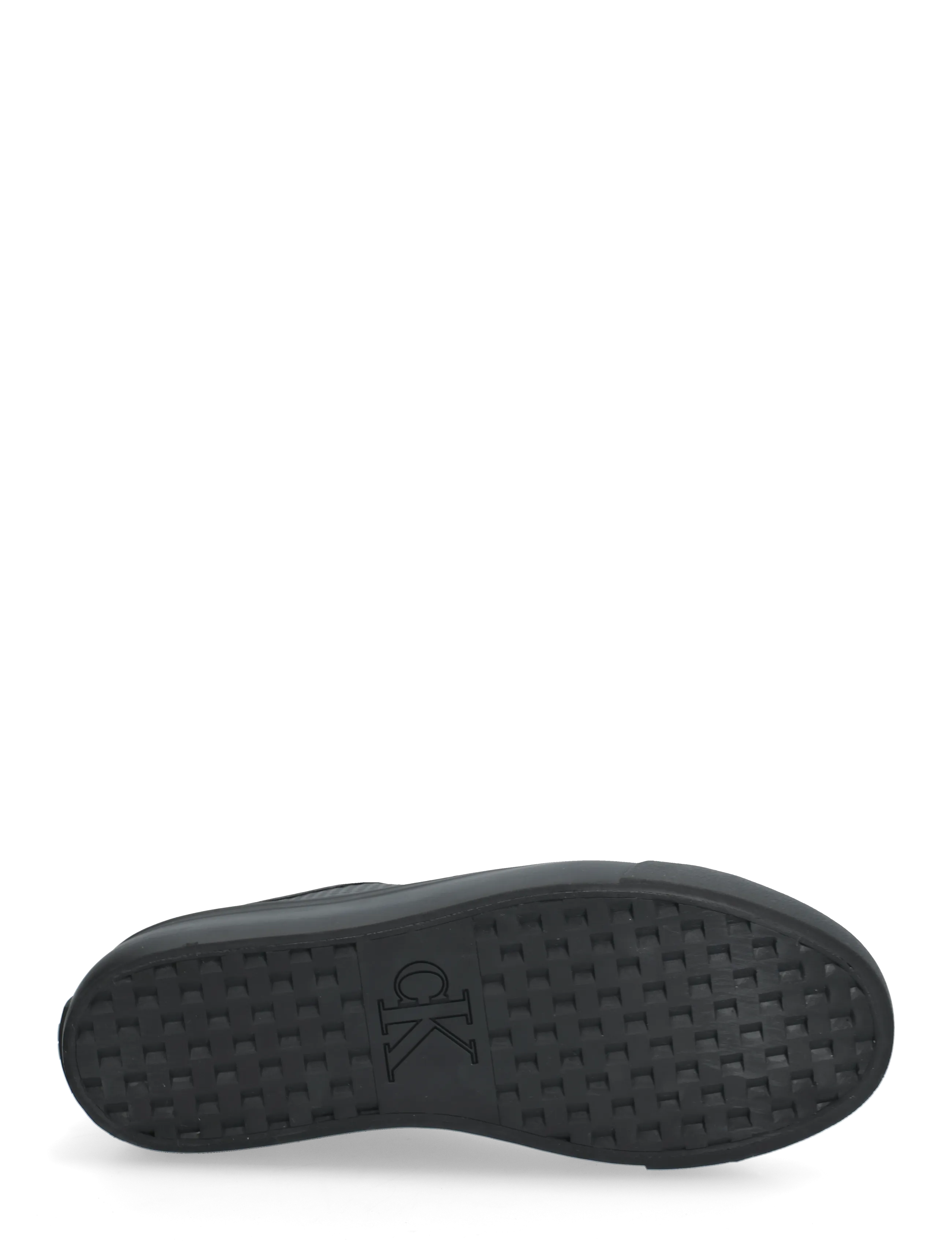 Calvin Klein - VULC FLATF LACE UP TEXT LTH - konfirmationstøj - triple black - 4