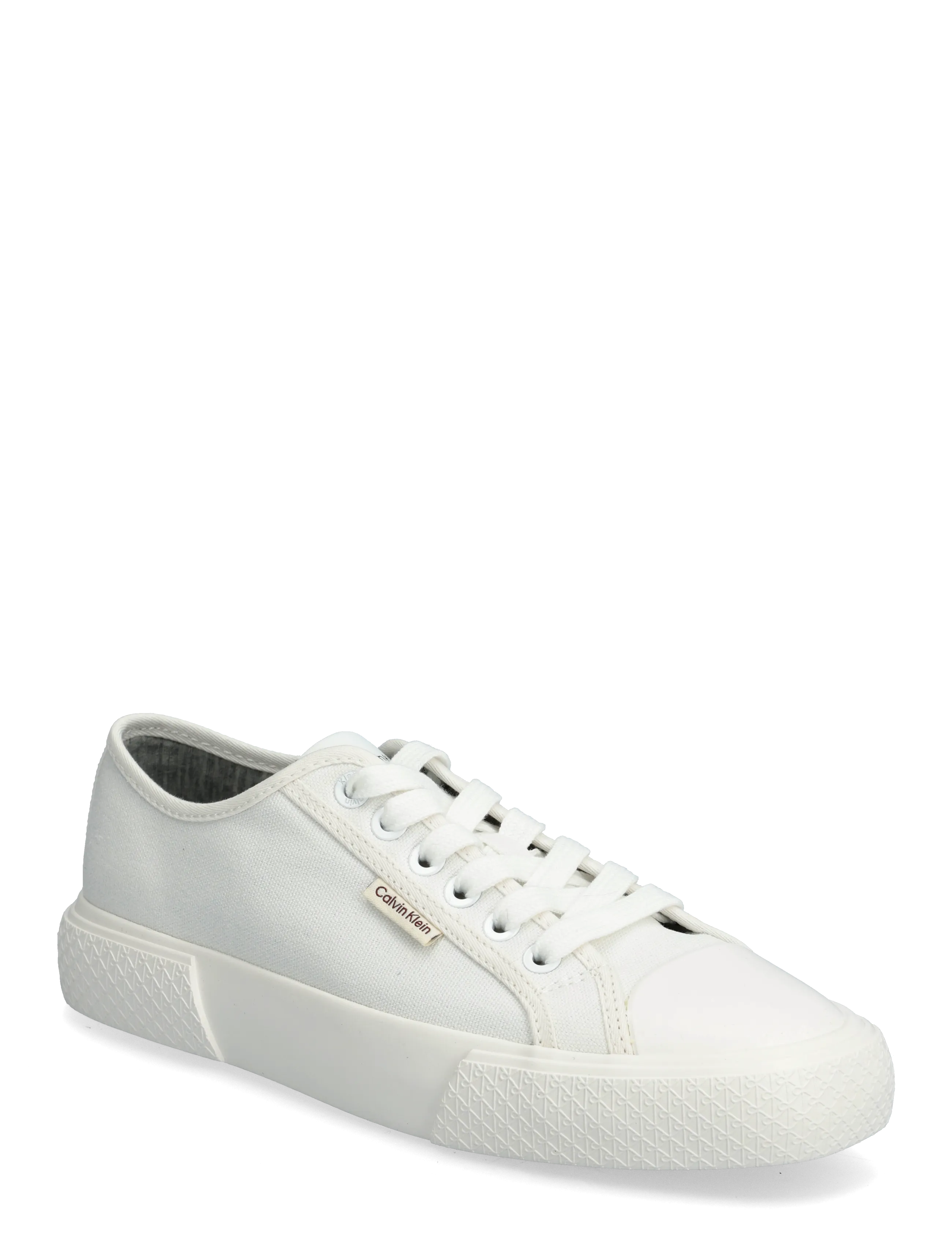 Calvin Klein Vulc Lace Up Canvas, Kvinder, Snøre Canvas Sneakers, Hvid, Str: 40