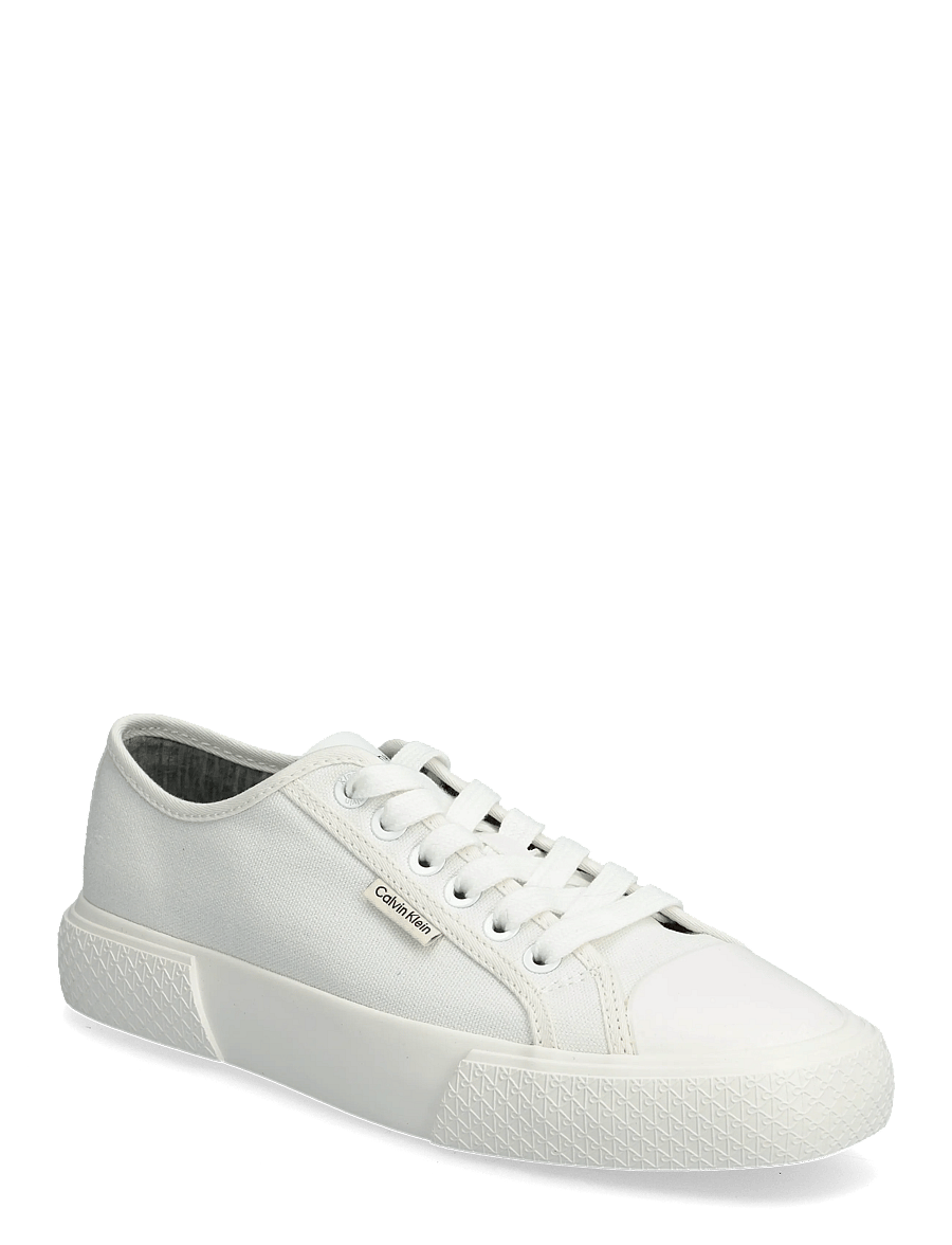 Calvin Klein - VULC LOW LACE UP CANVAS - konfirmationstøj - bright white - 0
