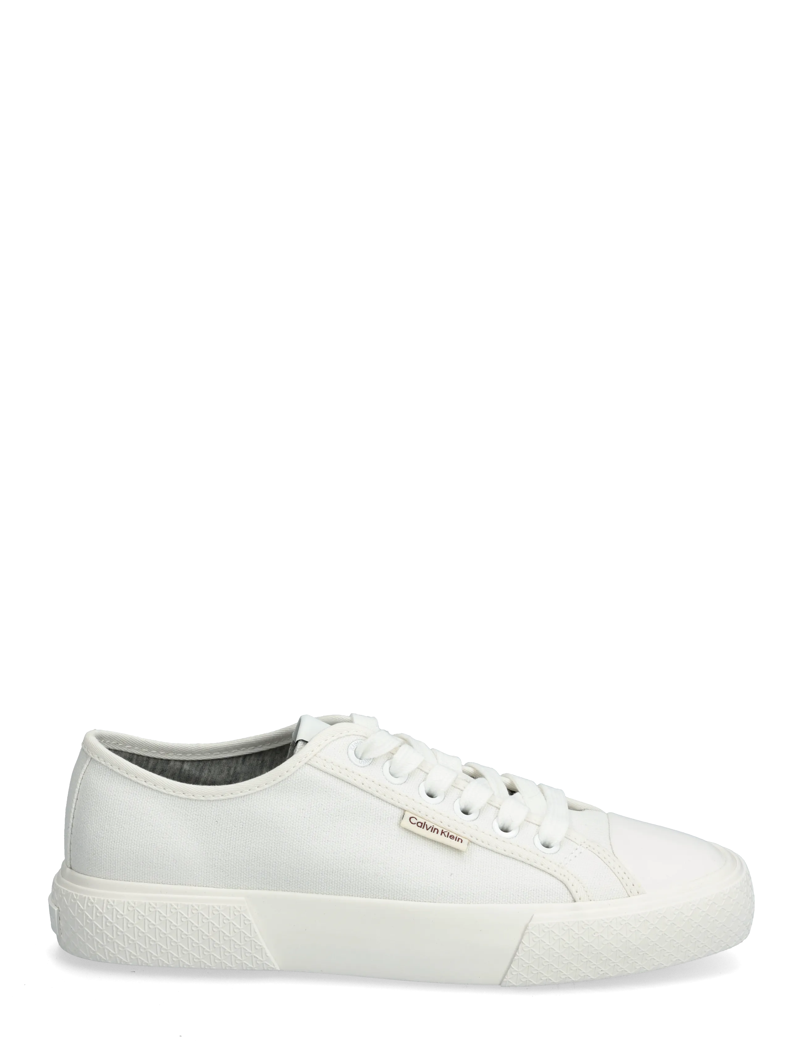 Calvin Klein - VULC LOW LACE UP CANVAS - konfirmationstøj - bright white - 1