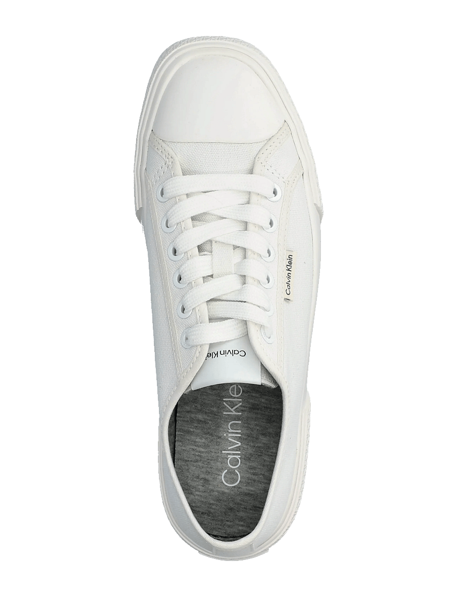 Calvin Klein - VULC LOW LACE UP CANVAS - konfirmationstøj - bright white - 3