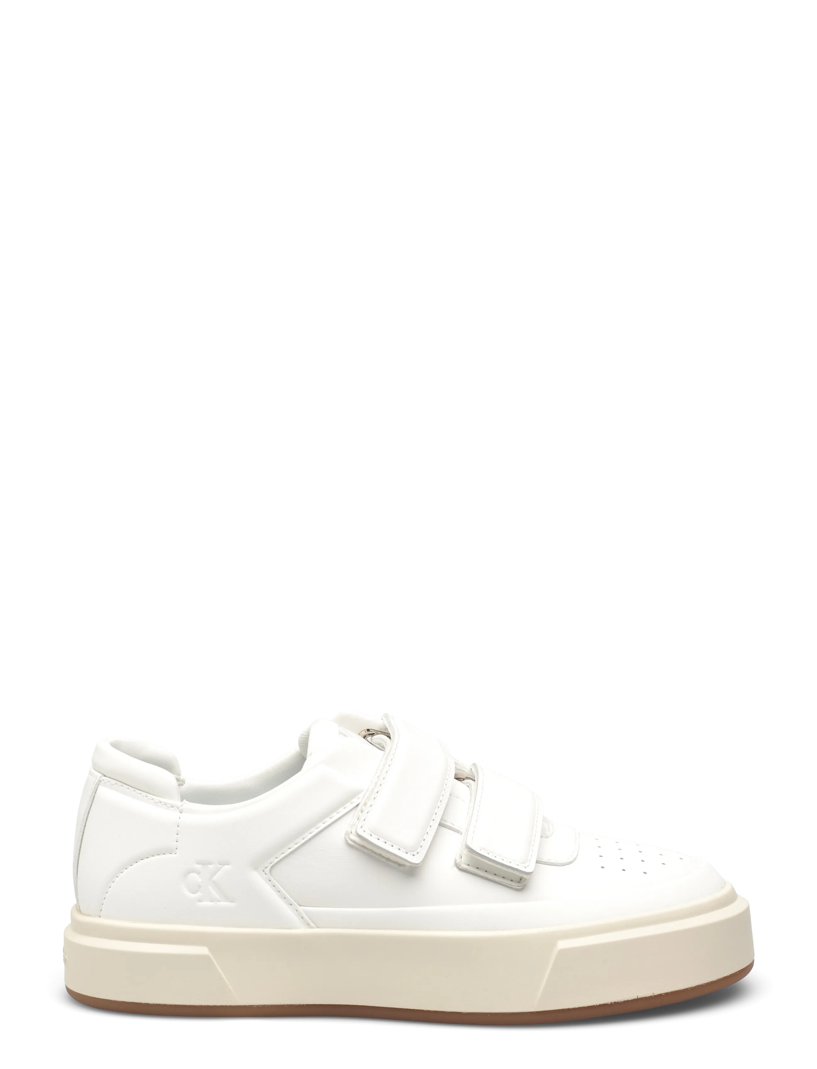 Calvin Klein - BASKET CUPS VELCRO LTH - konfirmationstøj - bright white marshmallow gum - 1