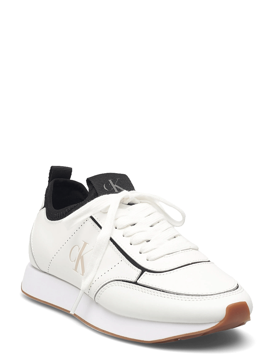Calvin Klein - RETRO RUNNR SOCK PATCH LTH - konfirmation - bright white black - 0