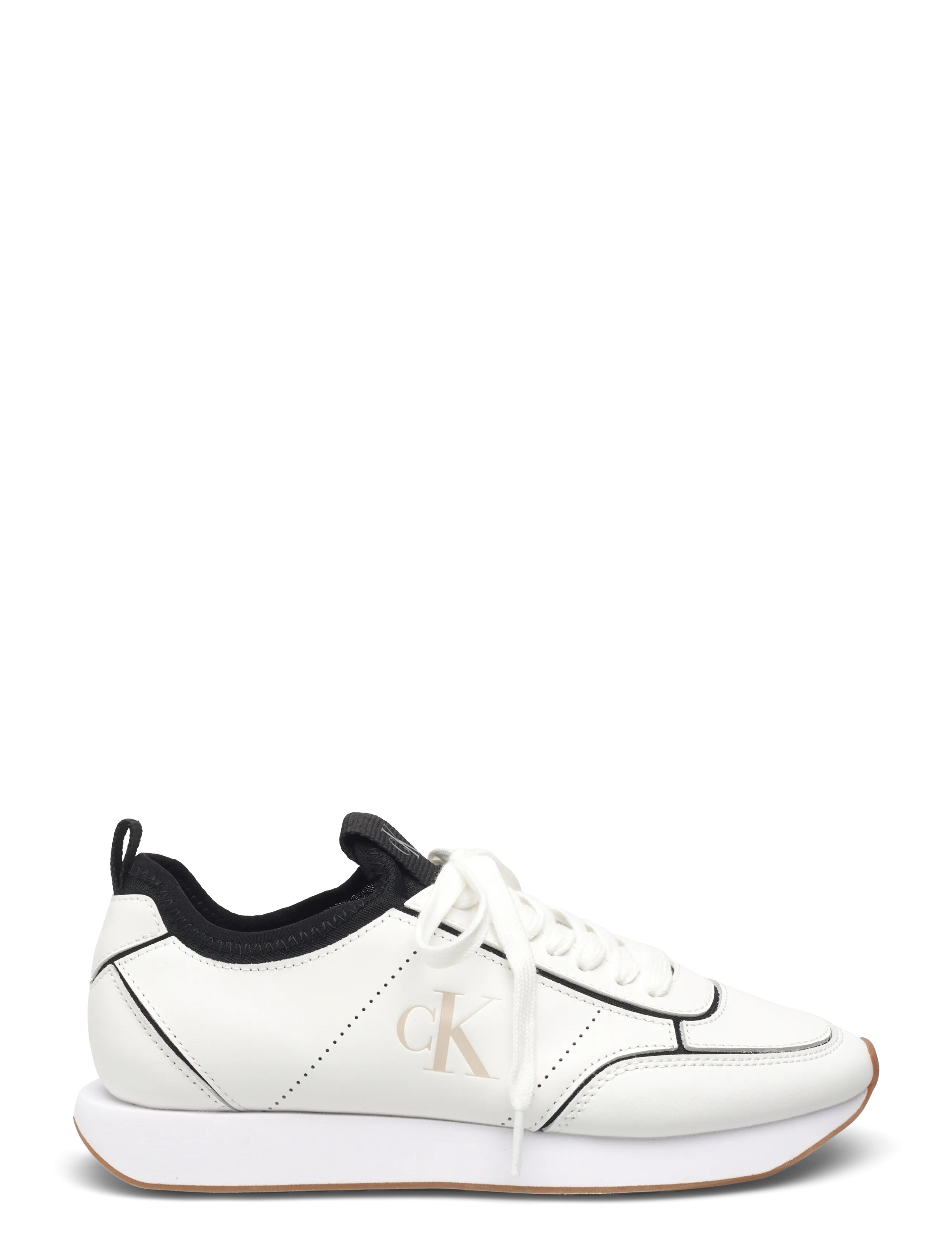 Calvin Klein - RETRO RUNNR SOCK PATCH LTH - confirmation - bright white black - 1