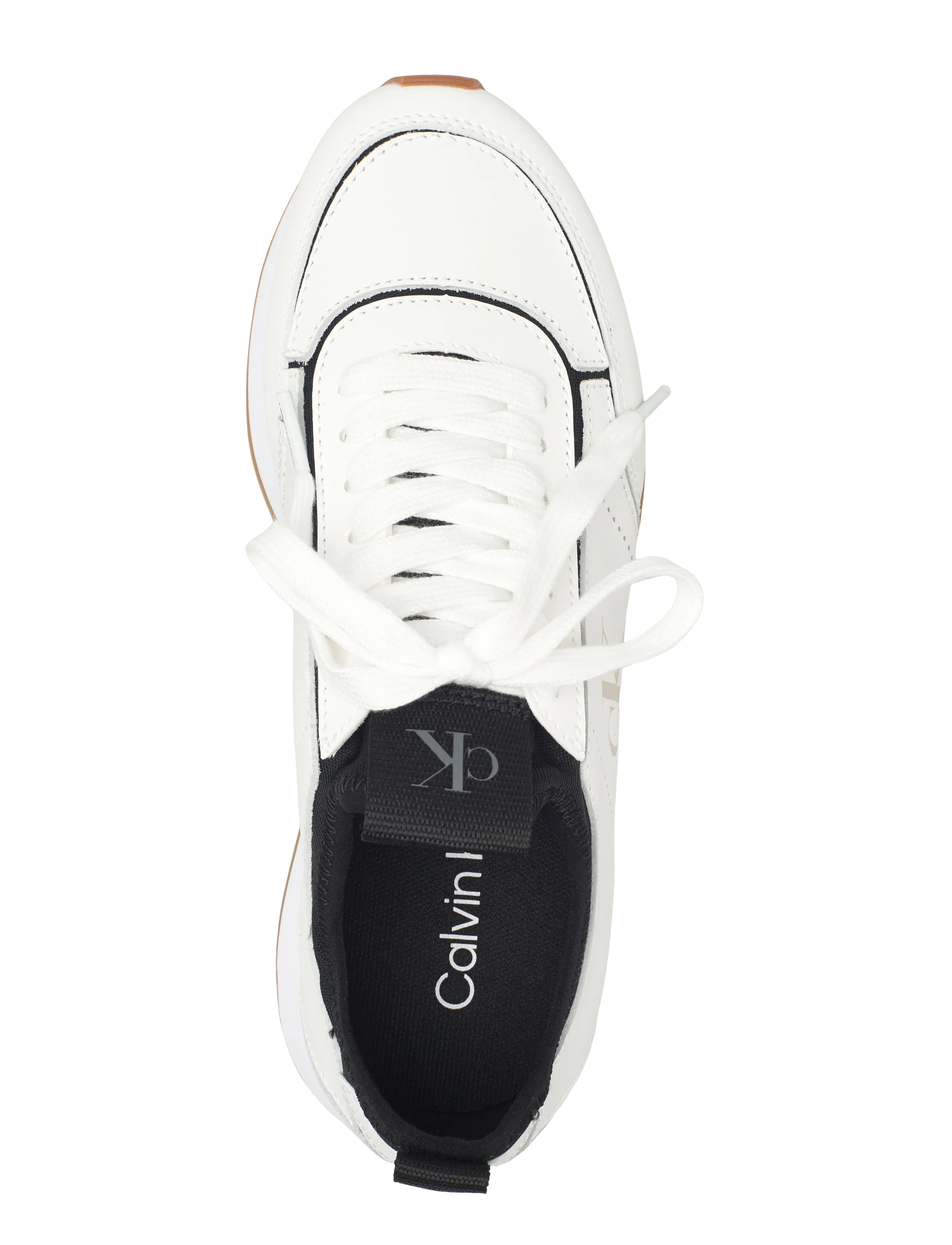Calvin Klein - RETRO RUNNR SOCK PATCH LTH - confirmation - bright white black - 3