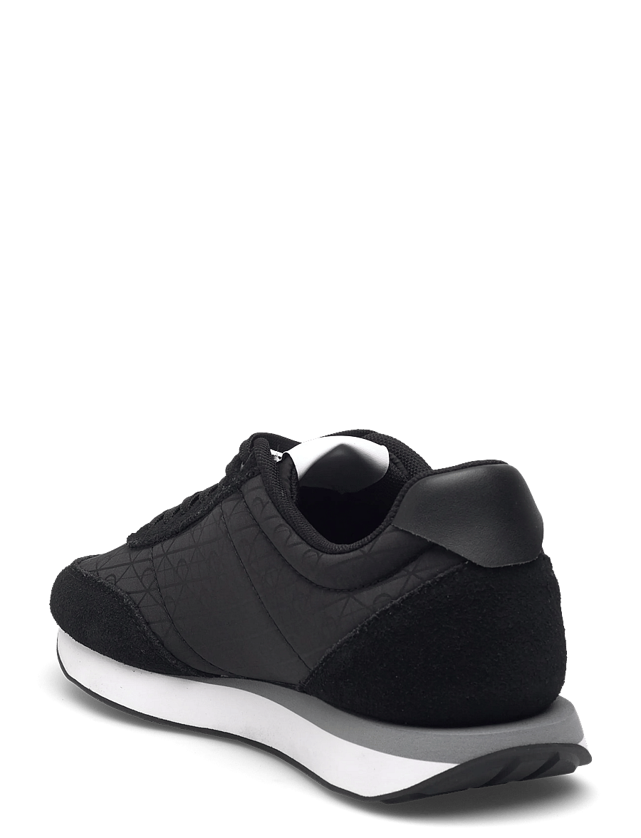 Calvin Klein - RETRO RUNNER LACE UP AOP NYL - niedrige sneaker - ck black - 2