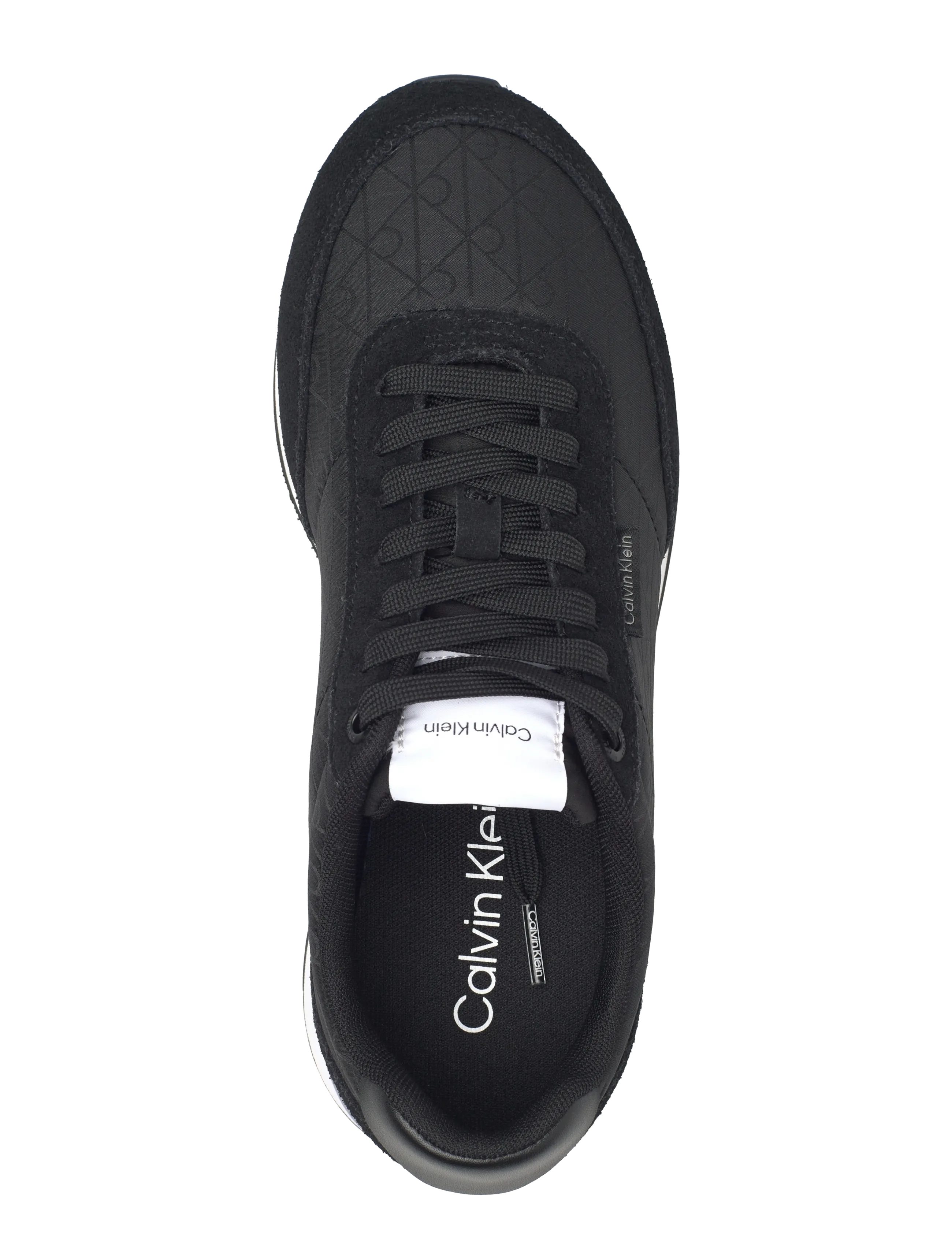 Calvin Klein - RETRO RUNNER LACE UP AOP NYL - lave sneakers - ck black - 3
