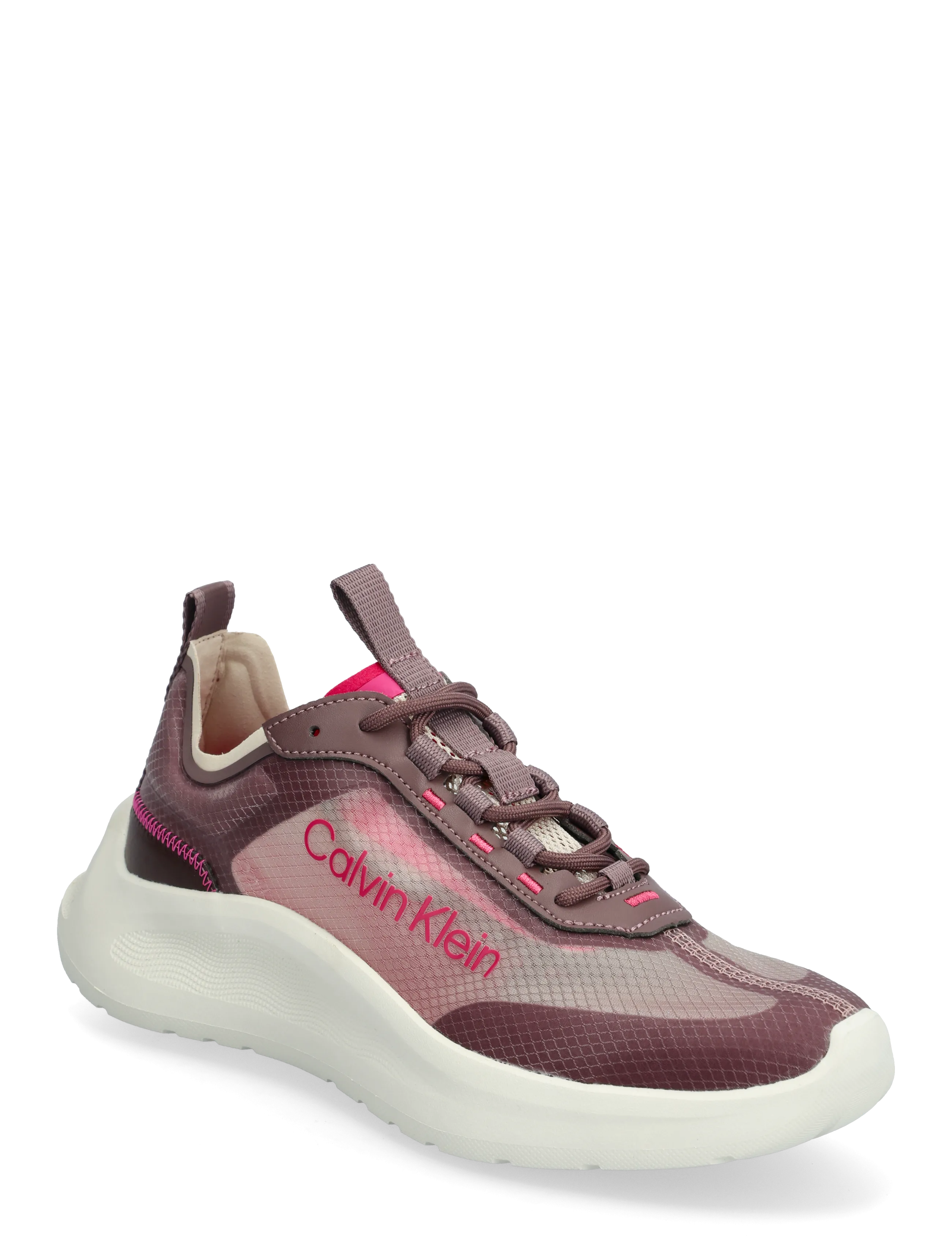 Calvin Klein LIGHT EVA RUN LUP TRANSP RIPST - Jalanõud - STONY BEIGE BORDEAUX PINK YARROW / pink/rose