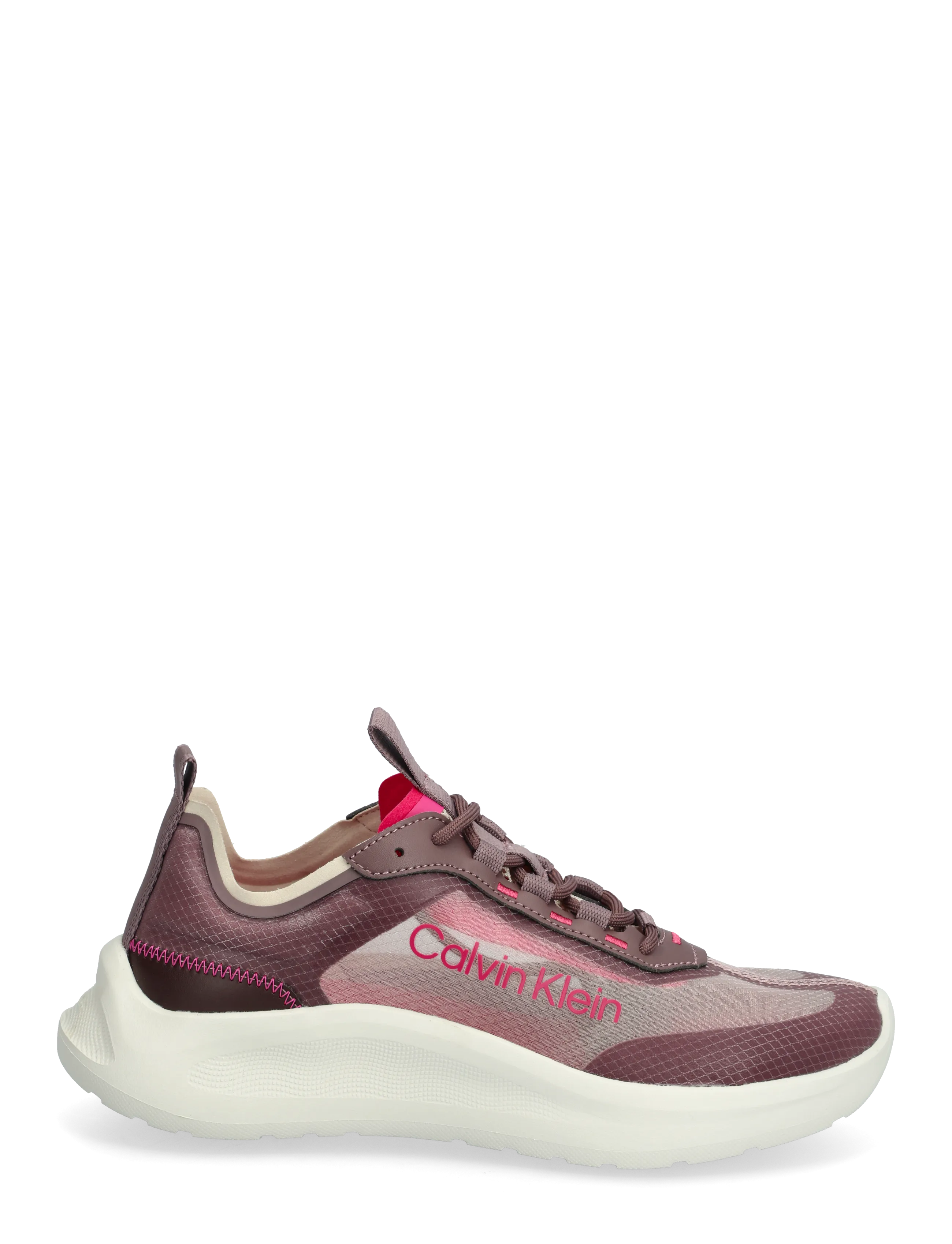 Calvin Klein - LIGHT EVA RUN LUP TRANSP RIPST - madala säärega tossud - stony beige bordeaux pink yarrow - 1