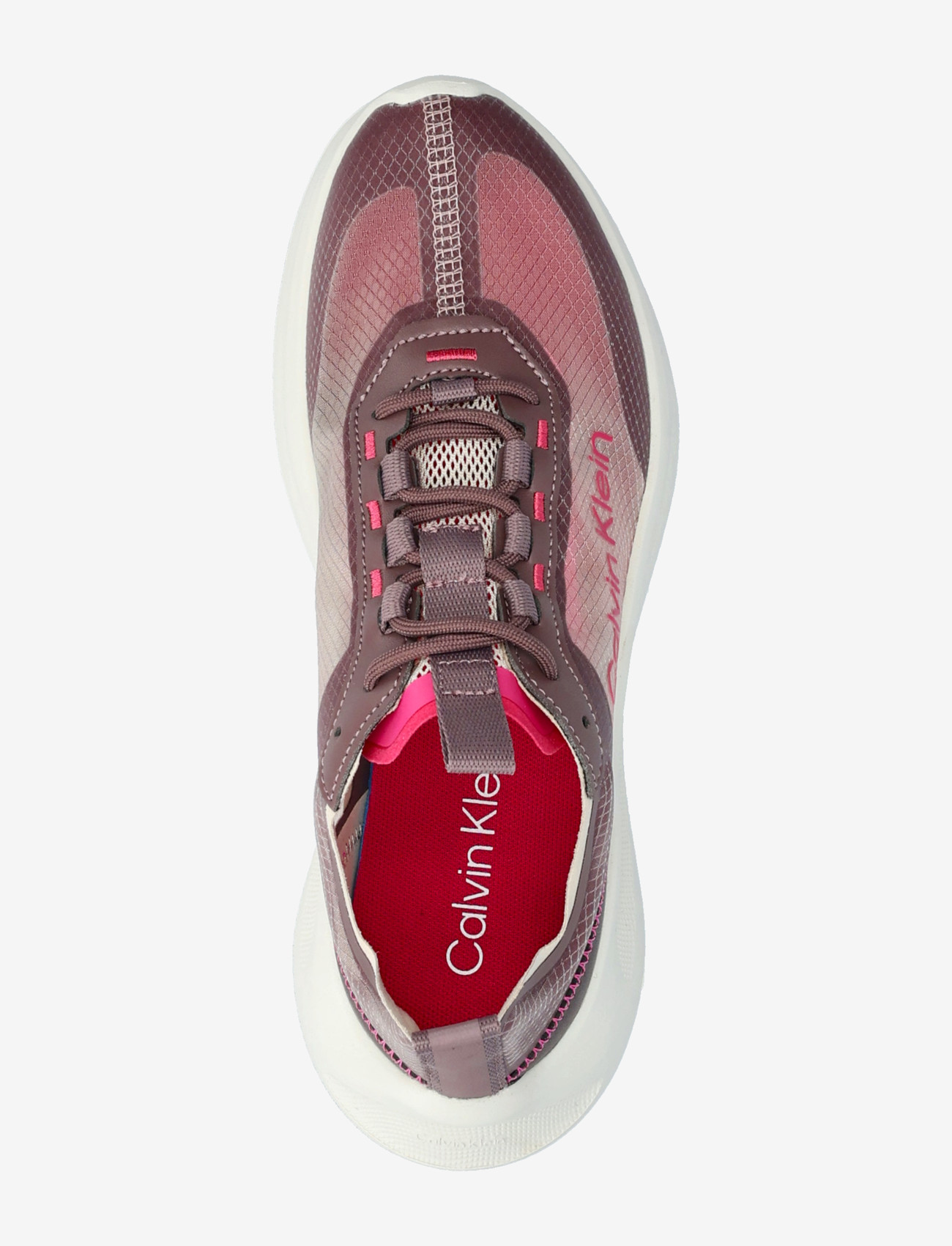 Calvin Klein - LIGHT EVA RUN LUP TRANSP RIPST - madala säärega tossud - stony beige bordeaux pink yarrow - 3