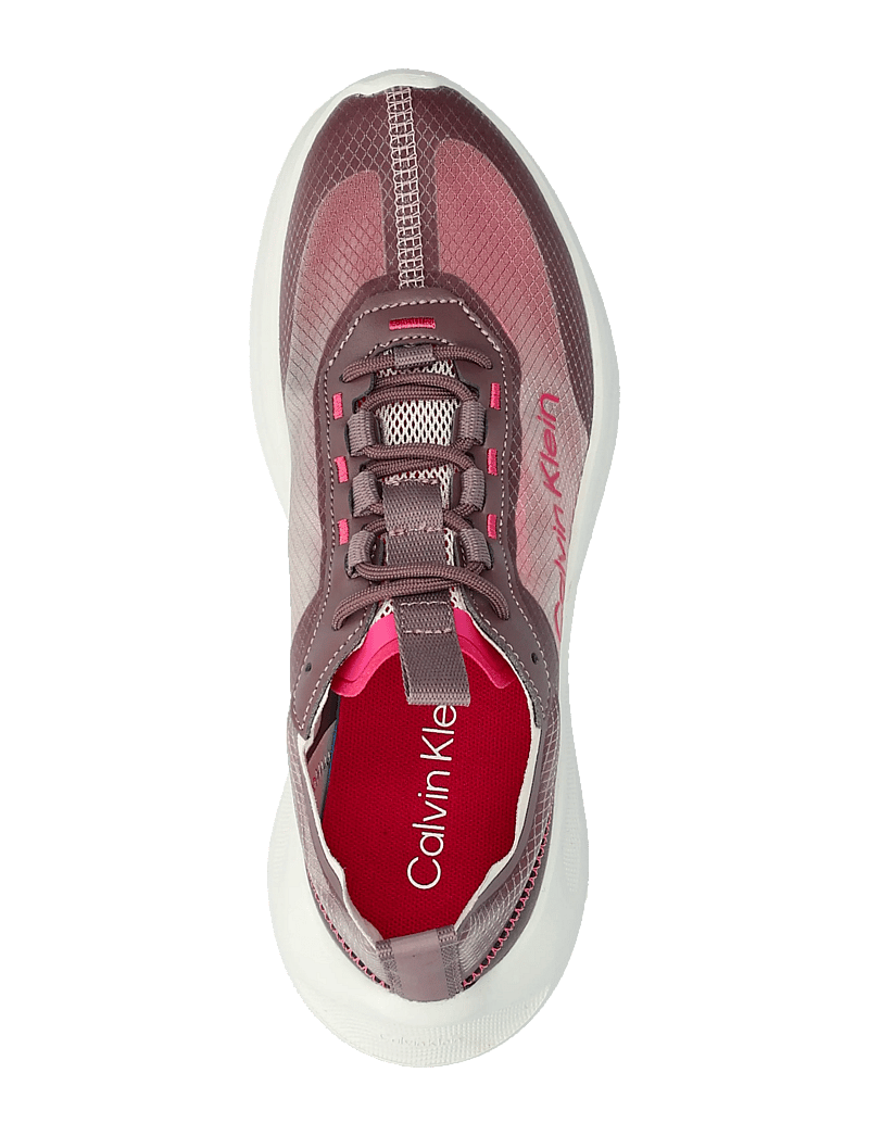 Calvin Klein - LIGHT EVA RUN LUP TRANSP RIPST - madala säärega tossud - stony beige bordeaux pink yarrow - 3