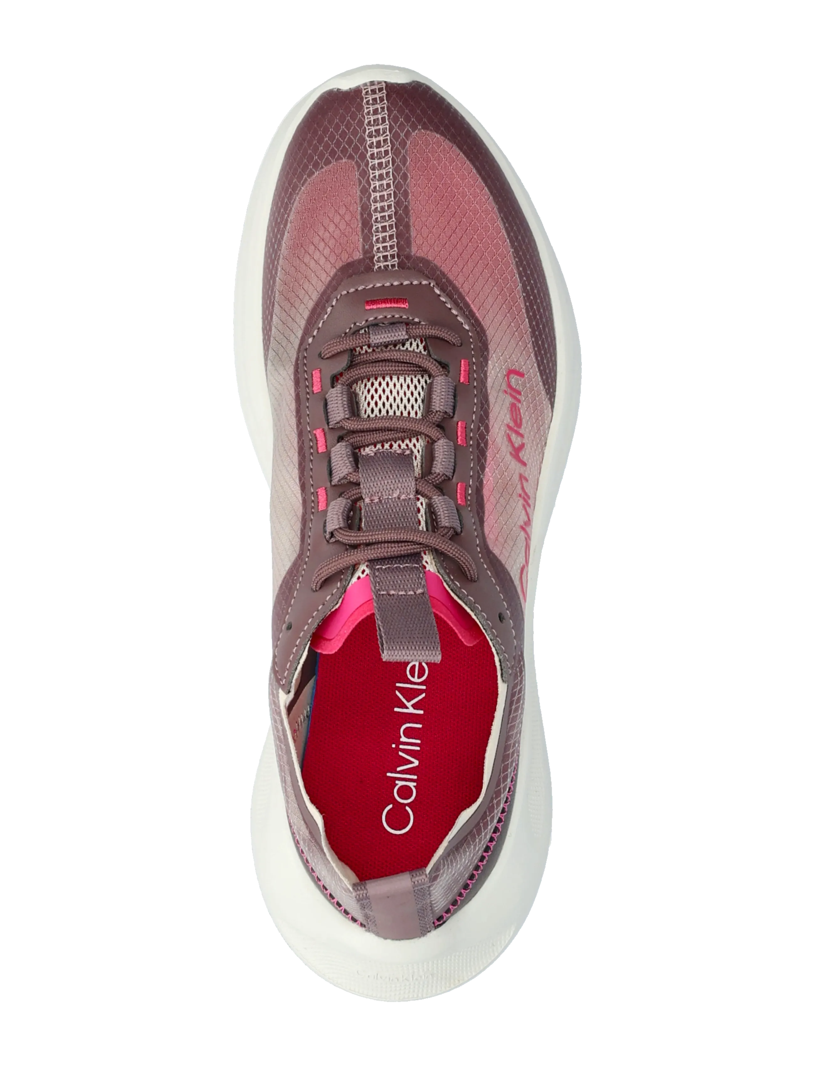 Calvin Klein - LIGHT EVA RUN LUP TRANSP RIPST - madala säärega tossud - stony beige bordeaux pink yarrow - 3