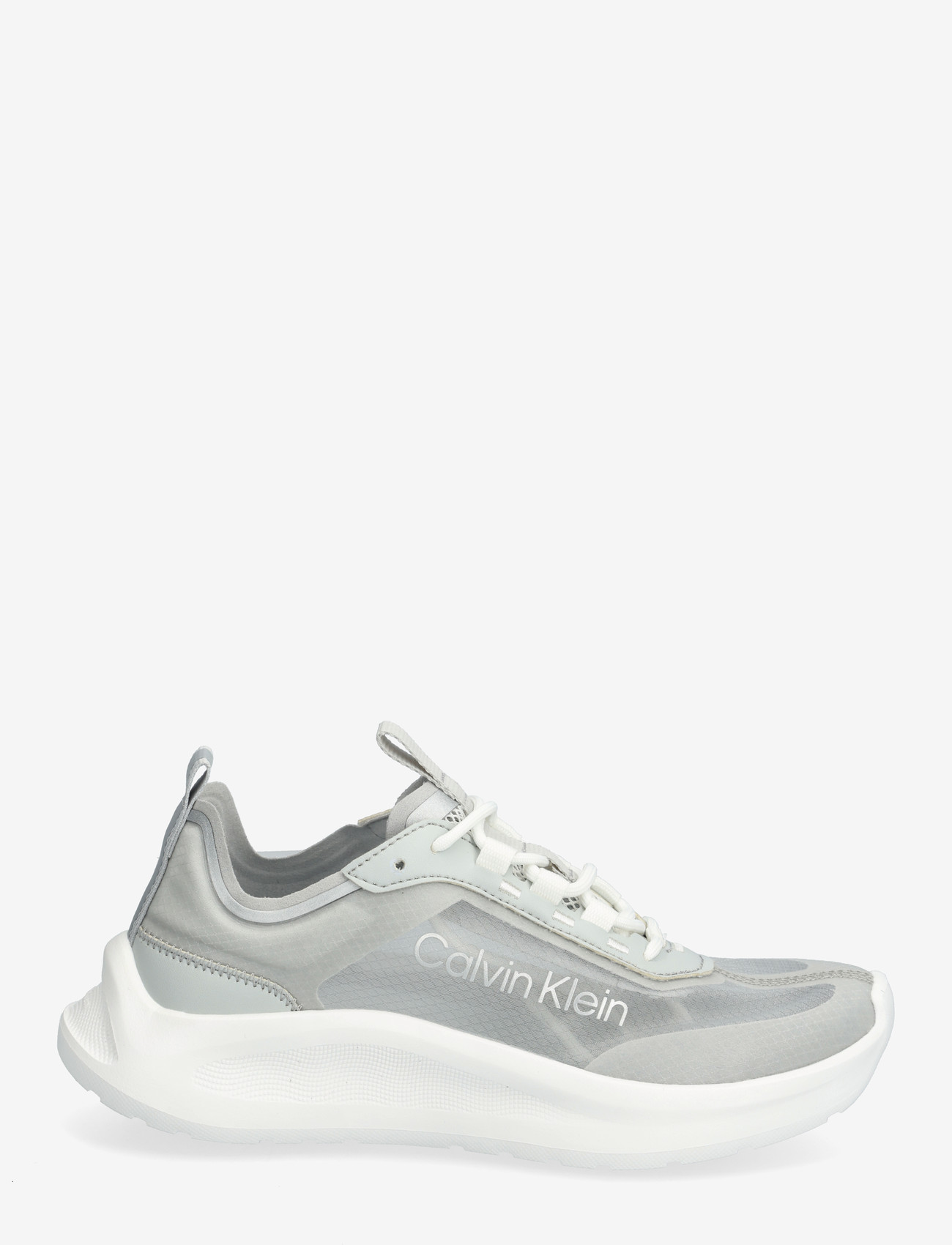 Calvin Klein - LIGHT EVA RUN LUP TRANSP RIPST - low top sneakers - bright white pearl grey silver - 1