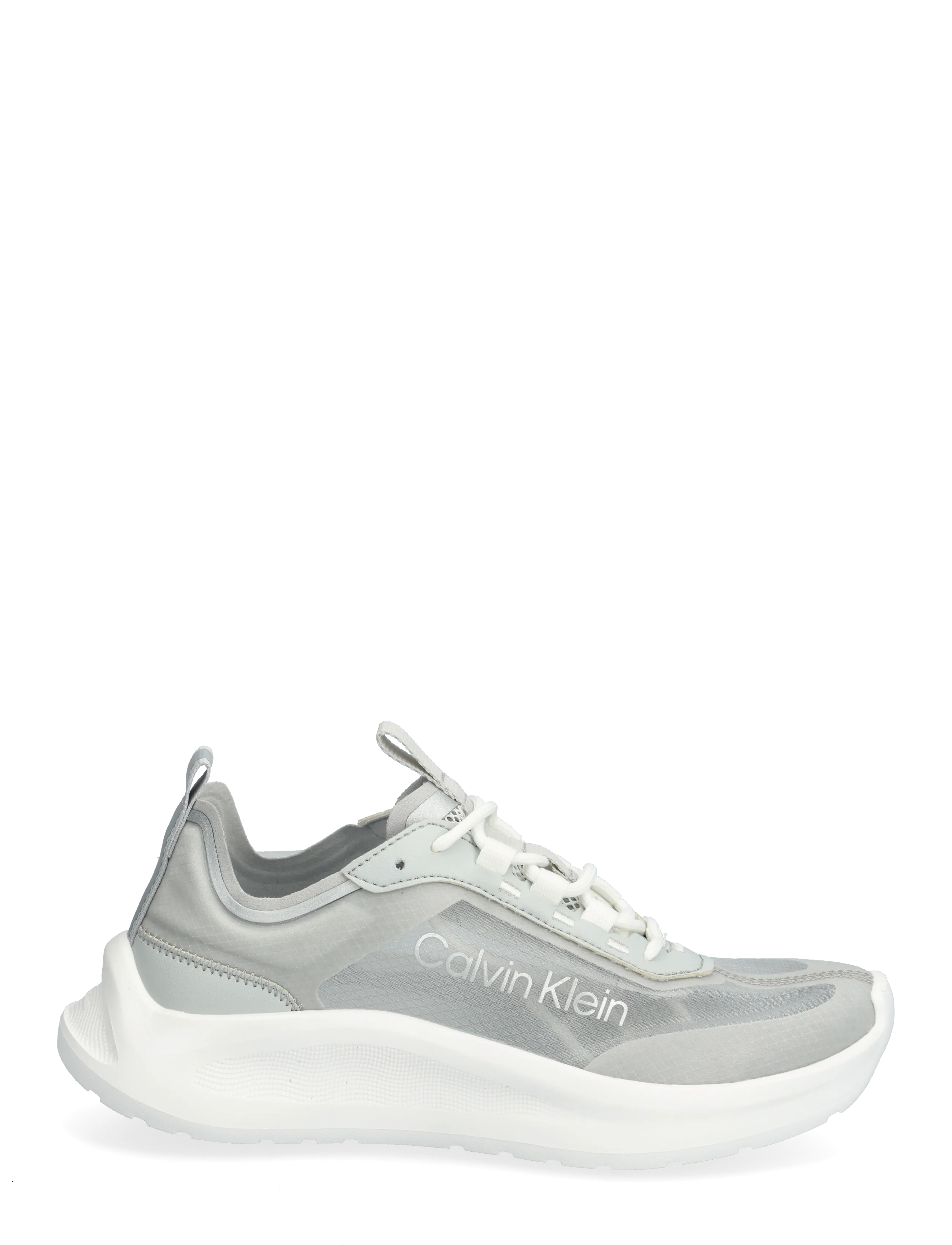 Calvin Klein - LIGHT EVA RUN LUP TRANSP RIPST - lave sneakers - bright white pearl grey silver - 1