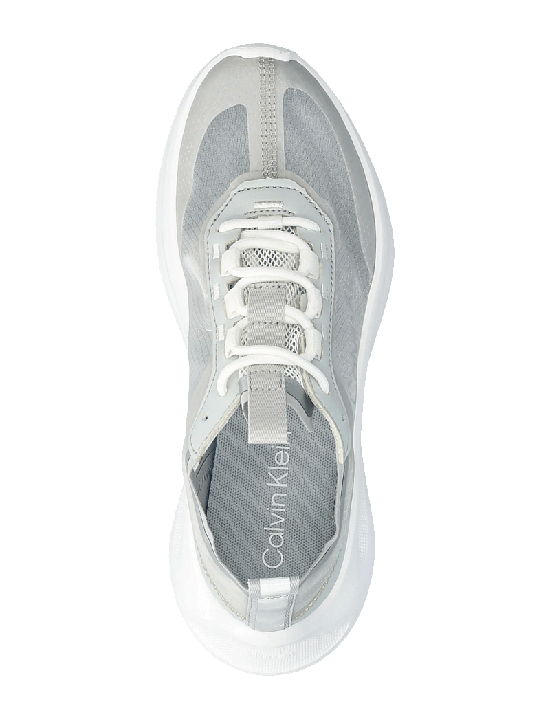 Calvin Klein - LIGHT EVA RUN LUP TRANSP RIPST - low top sneakers - bright white pearl grey silver - 3