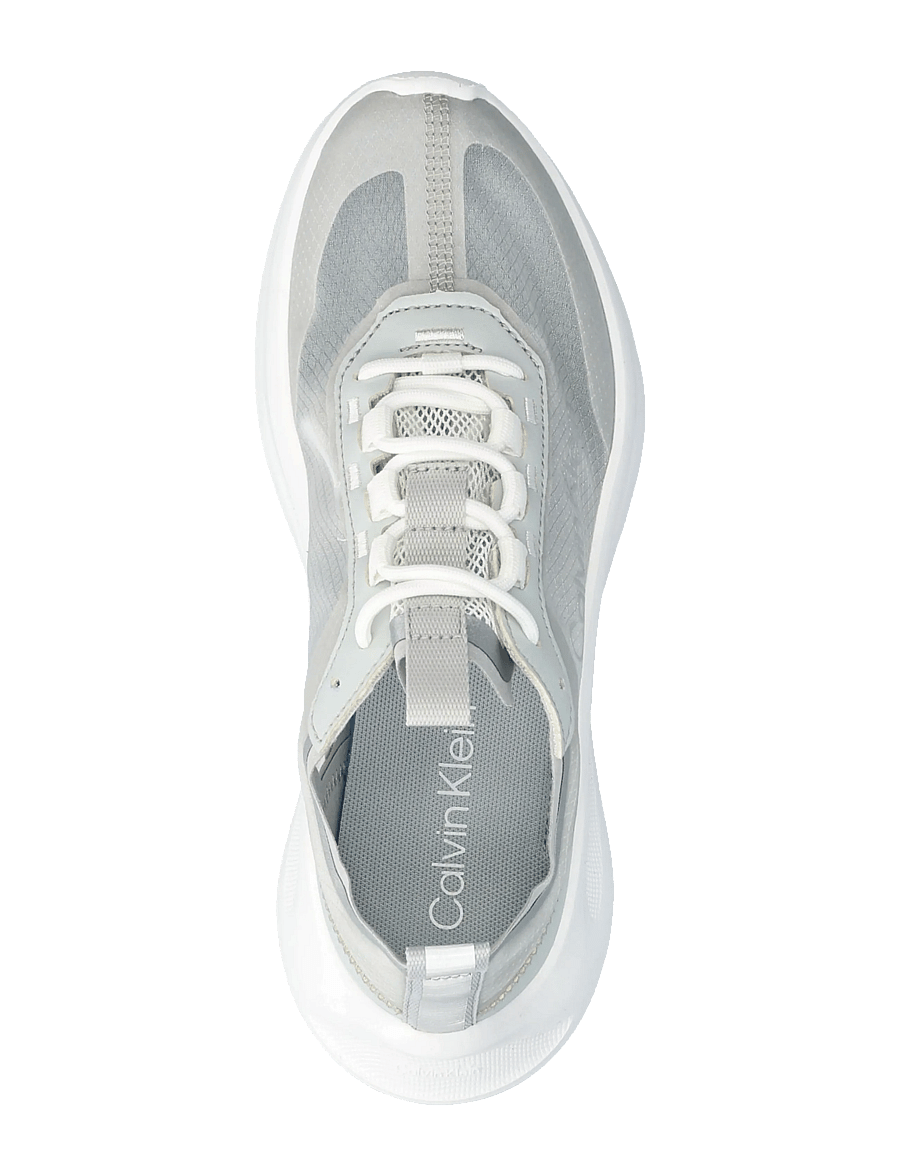 Calvin Klein - LIGHT EVA RUN LUP TRANSP RIPST - madala säärega tossud - bright white pearl grey silver - 3
