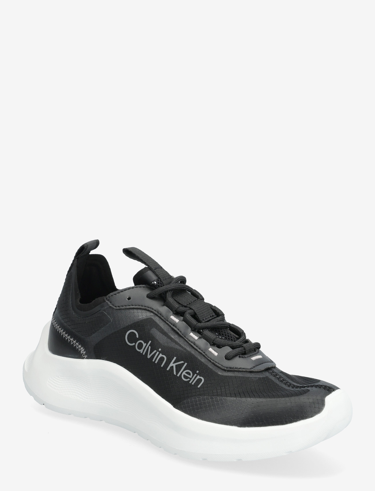 Calvin Klein - LIGHT EVA RUN LUP TRANSP RIPST - lave sneakers - black bright white - 0