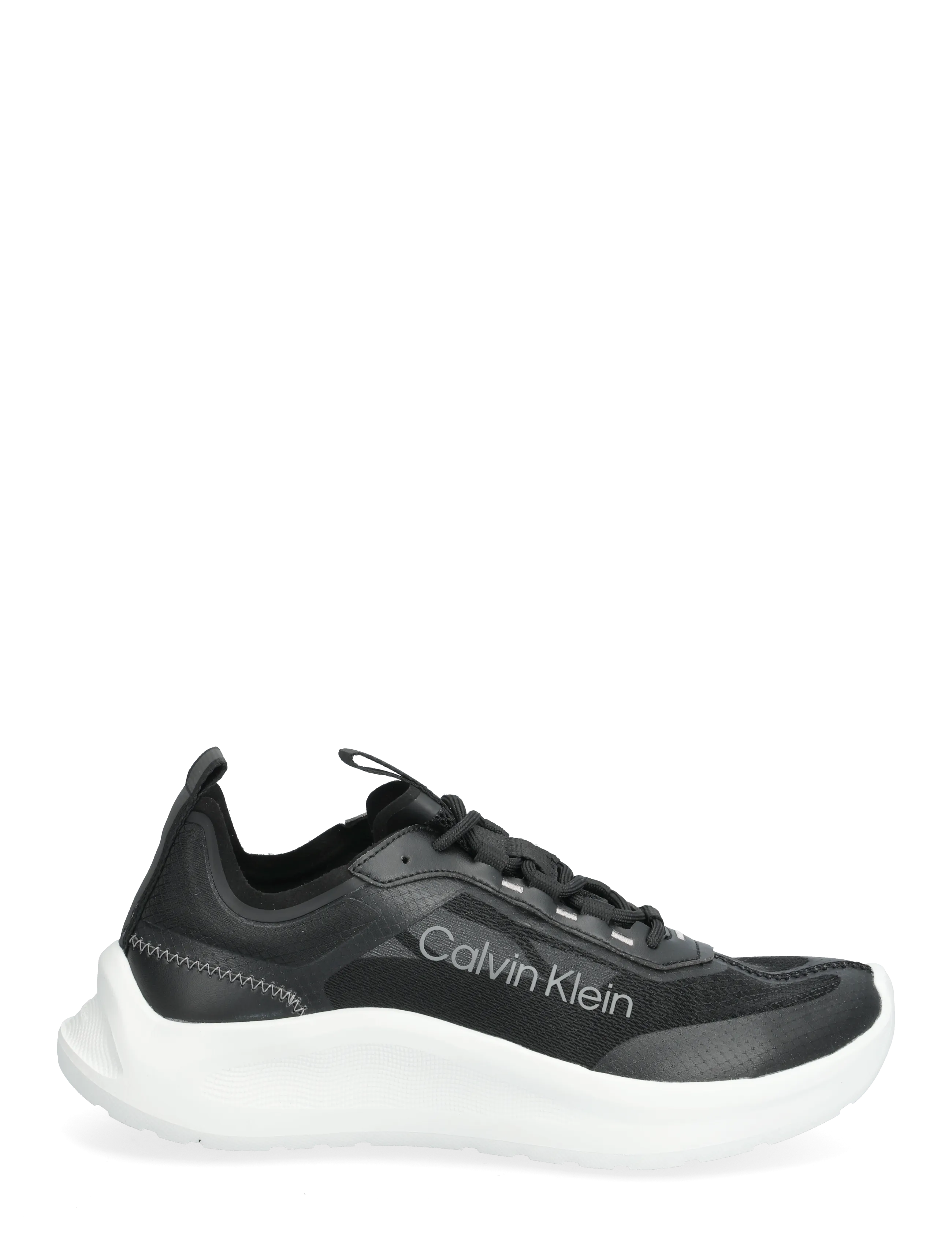 Calvin Klein - LIGHT EVA RUN LUP TRANSP RIPST - lave sneakers - black bright white - 1