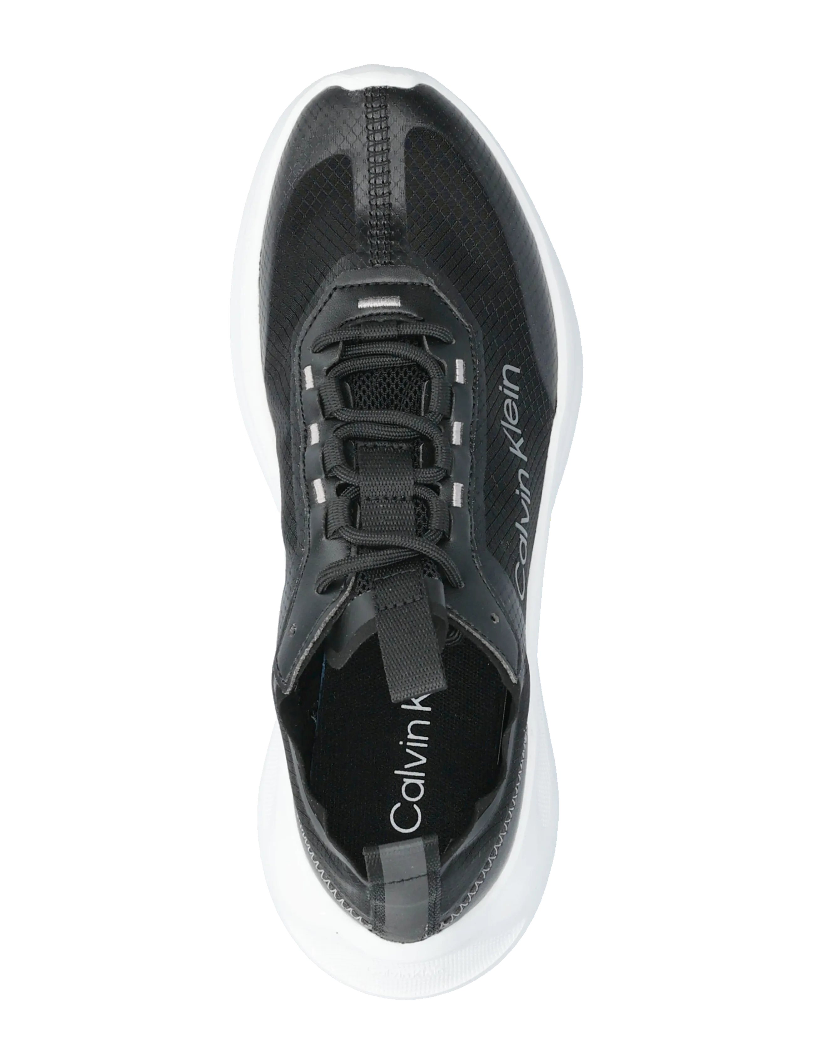 Calvin Klein - LIGHT EVA RUN LUP TRANSP RIPST - lave sneakers - black bright white - 3