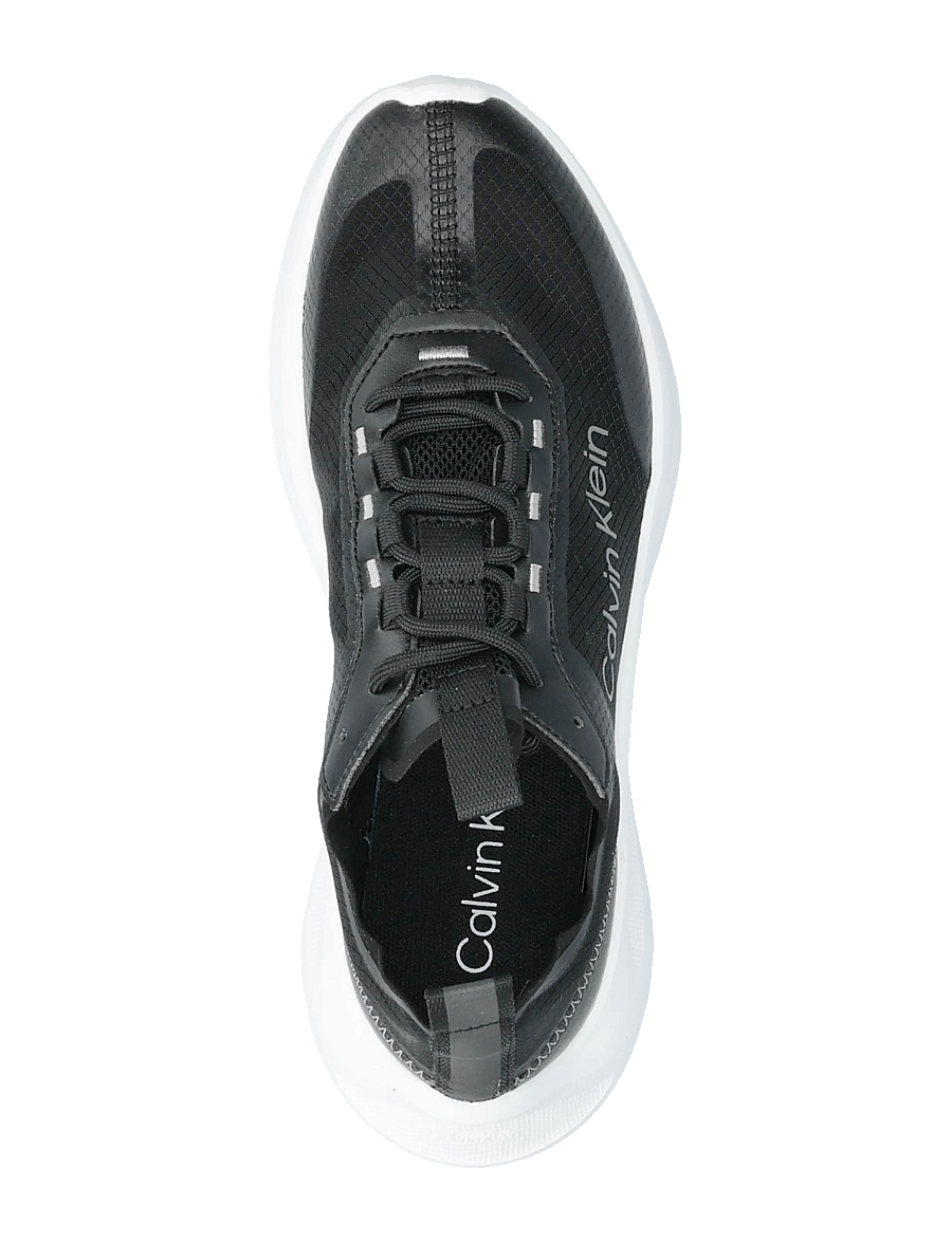 Calvin Klein - LIGHT EVA RUN LUP TRANSP RIPST - madala säärega tossud - black bright white - 3