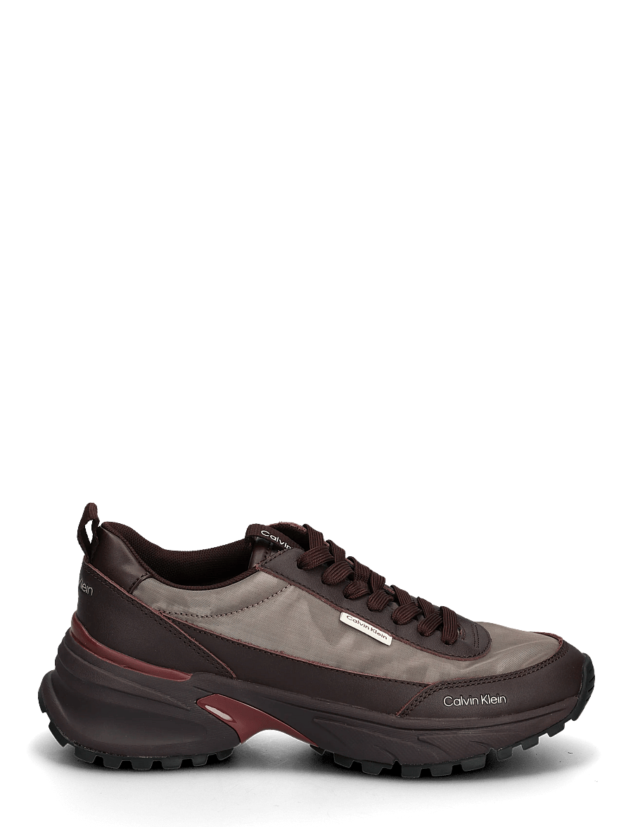 Calvin Klein - HIKE RUNNER ORGANZA MET LTH - chaussures de course - bordeaux rhubarb - 1