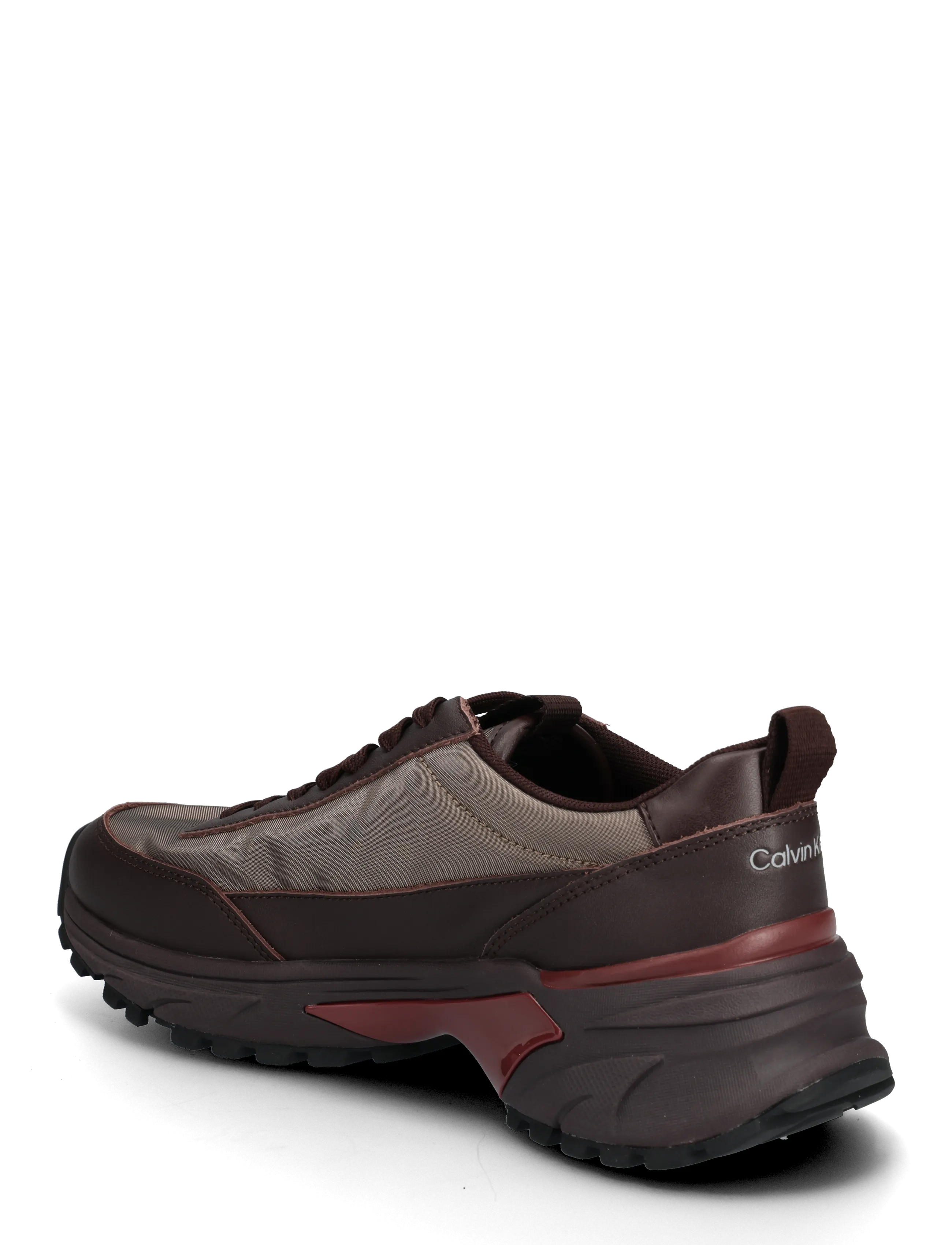 Calvin Klein - HIKE RUNNER ORGANZA MET LTH - chaussures de course - bordeaux rhubarb - 2