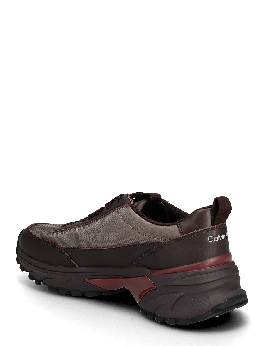 Calvin Klein - HIKE RUNNER ORGANZA MET LTH - chaussures de course - bordeaux rhubarb - 2