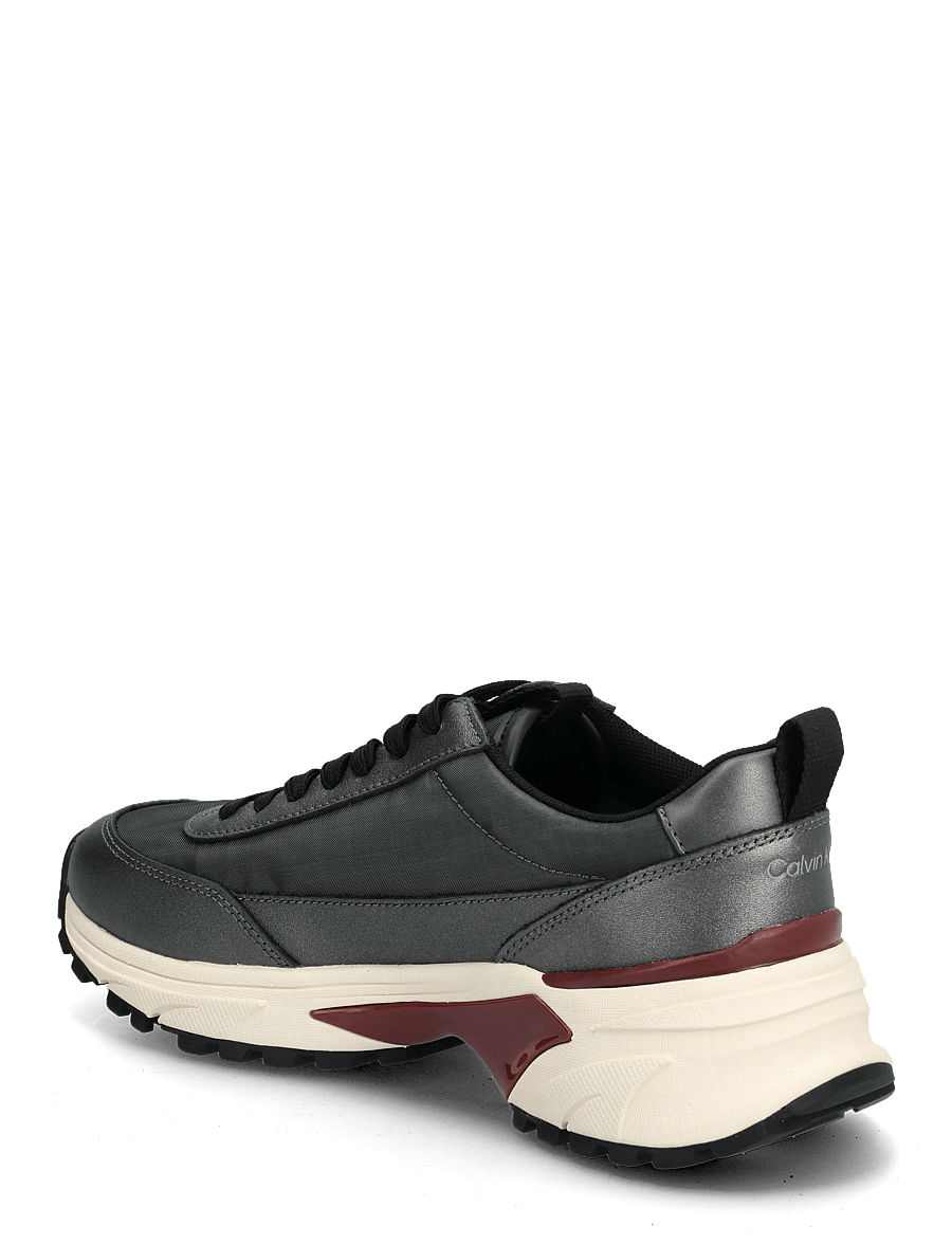 Calvin Klein - HIKE RUNNER ORGANZA MET LTH - løbesko - gun metal bordeaux - 2