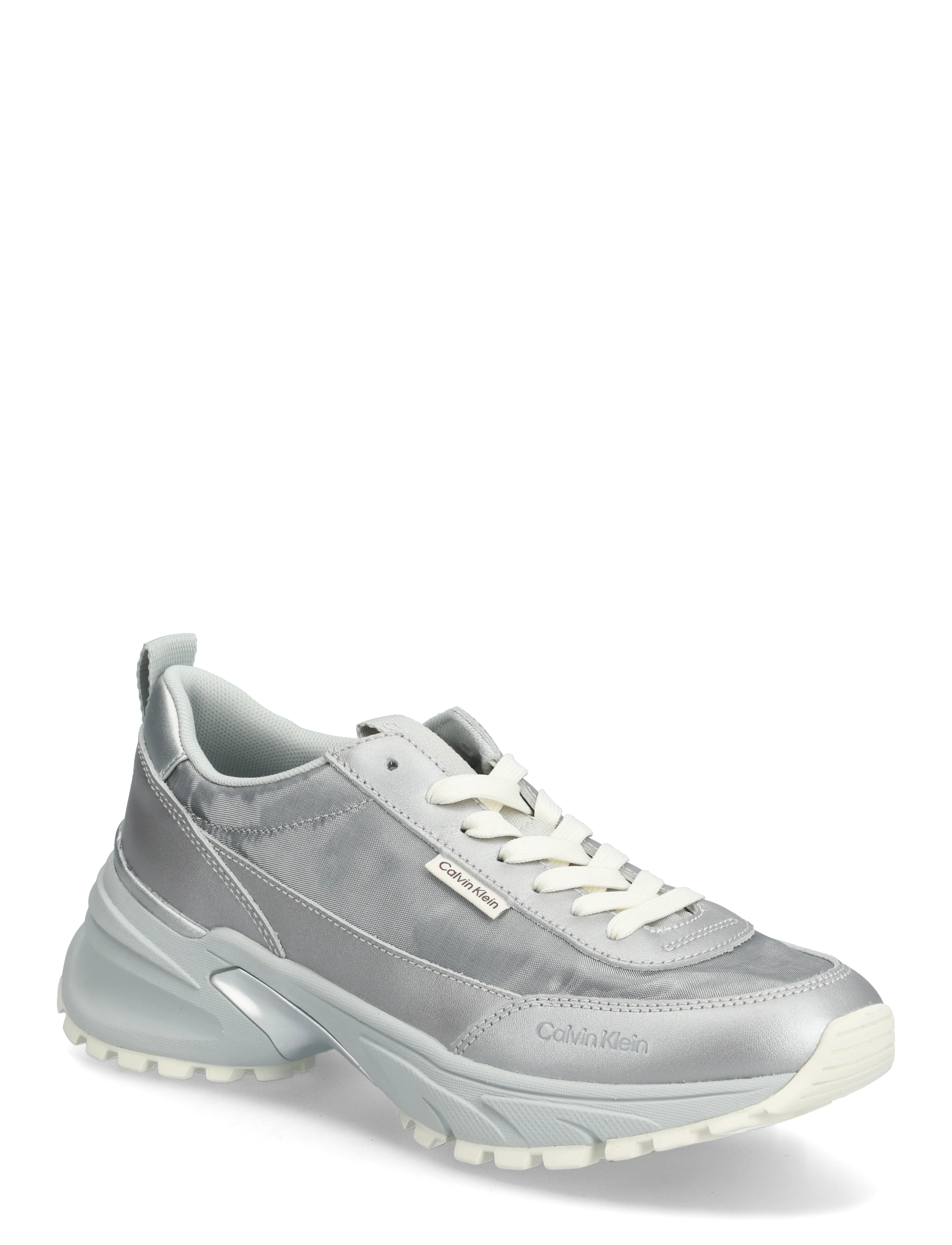Calvin Klein Hike Runner Organza Met Lth, Kvinder, Chunky Sneakers, Sølv, Str: 39