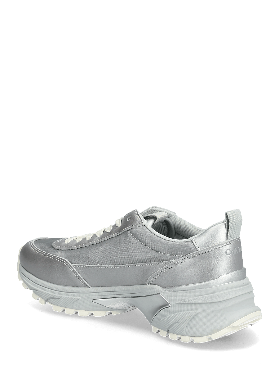 Calvin Klein - HIKE RUNNER ORGANZA MET LTH - løbesko - silver - 2