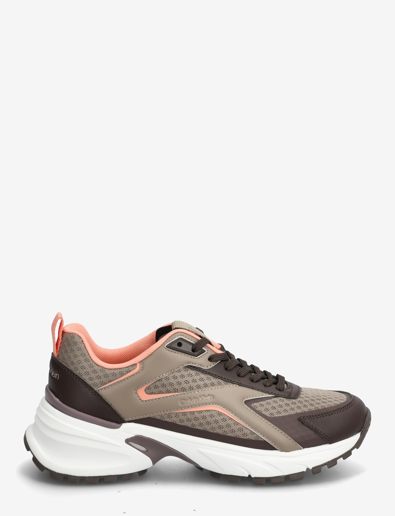 Calvin Klein - HIKE RUN CKSTRIPE MESH - chunky sneakers - rocky brown desert taupe peach - 1