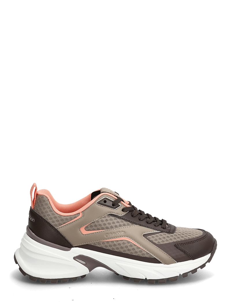 Calvin Klein - HIKE RUN CKSTRIPE MESH - chunky sneakers - rocky brown desert taupe peach - 1