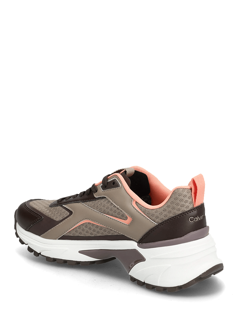 Calvin Klein - HIKE RUN CKSTRIPE MESH - chunky sneakers - rocky brown desert taupe peach - 2