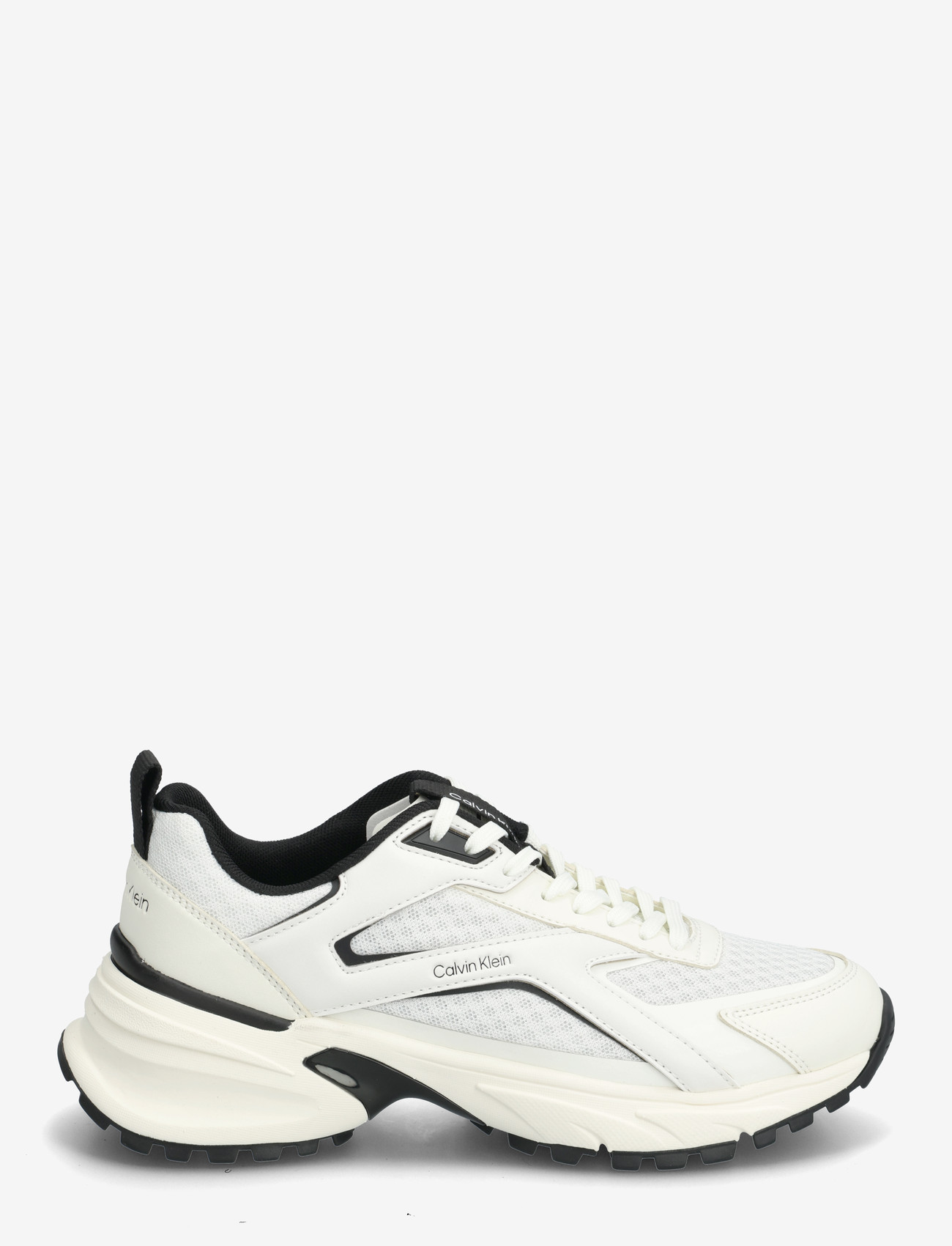 Calvin Klein - HIKE RUN CKSTRIPE MESH - chunky sneakers - bright white black - 1