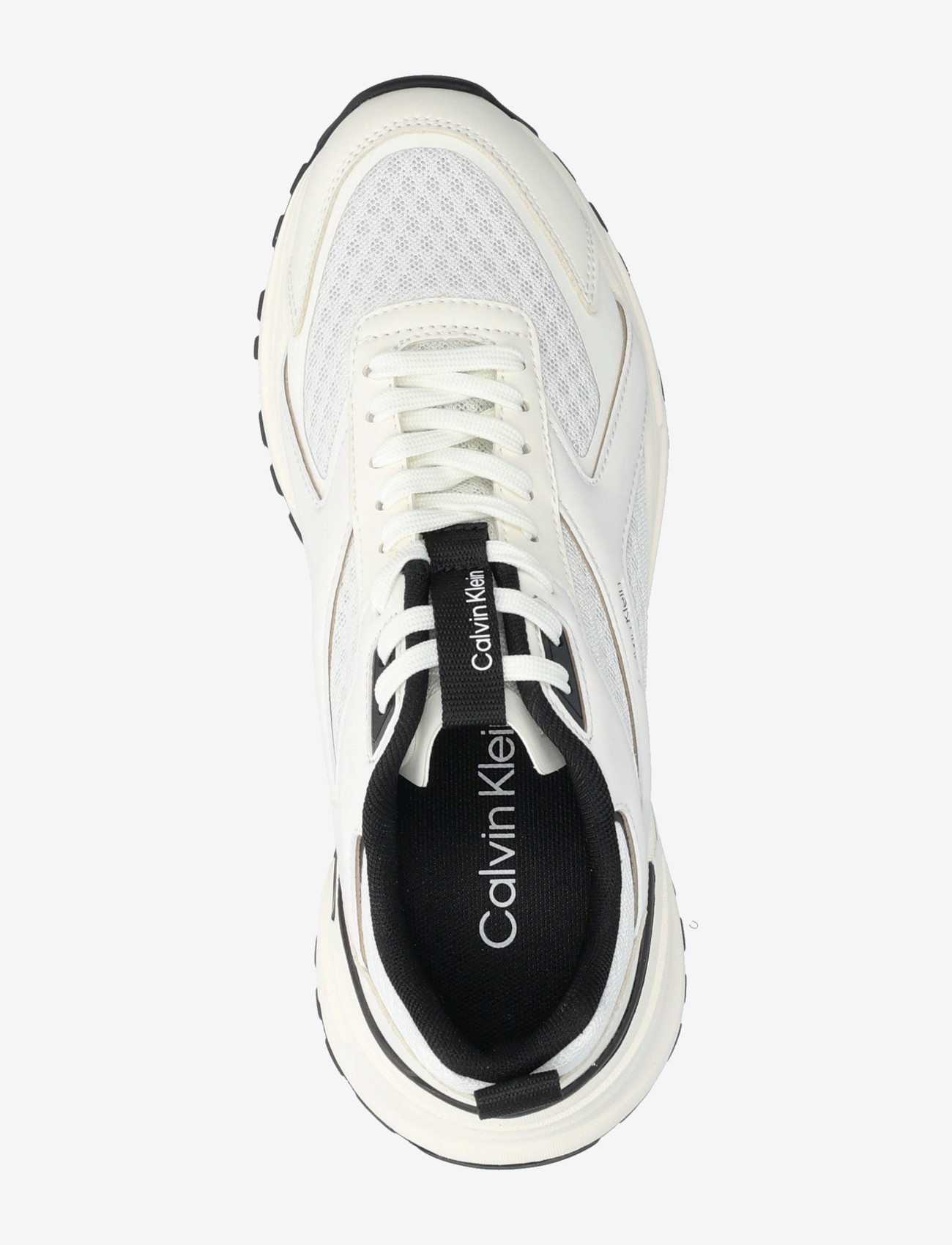 Calvin Klein - HIKE RUN CKSTRIPE MESH - chunky sneakers - bright white black - 3