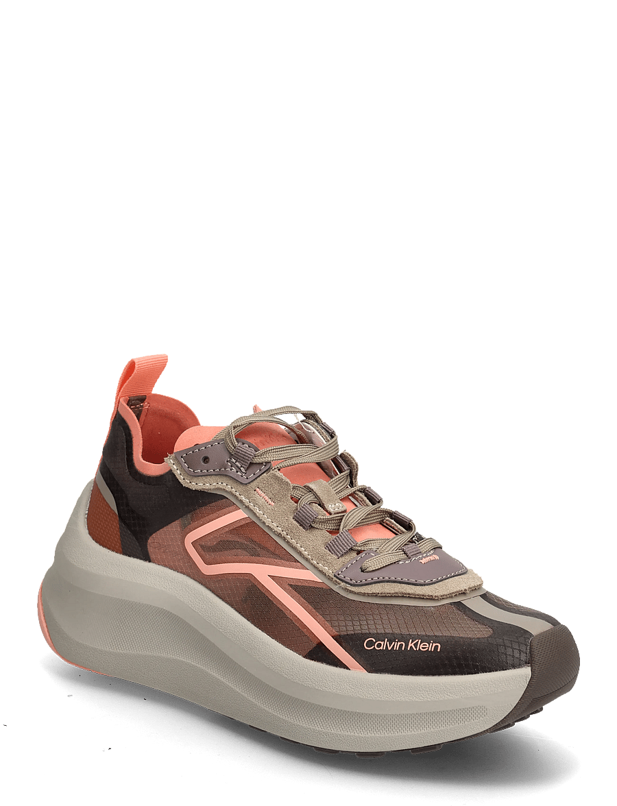 Calvin Klein - CHUNKY RUN CKSTRIPE LUP TRAN RIP - chunky sneaker - peppercorn desert taupe peach pink - 0