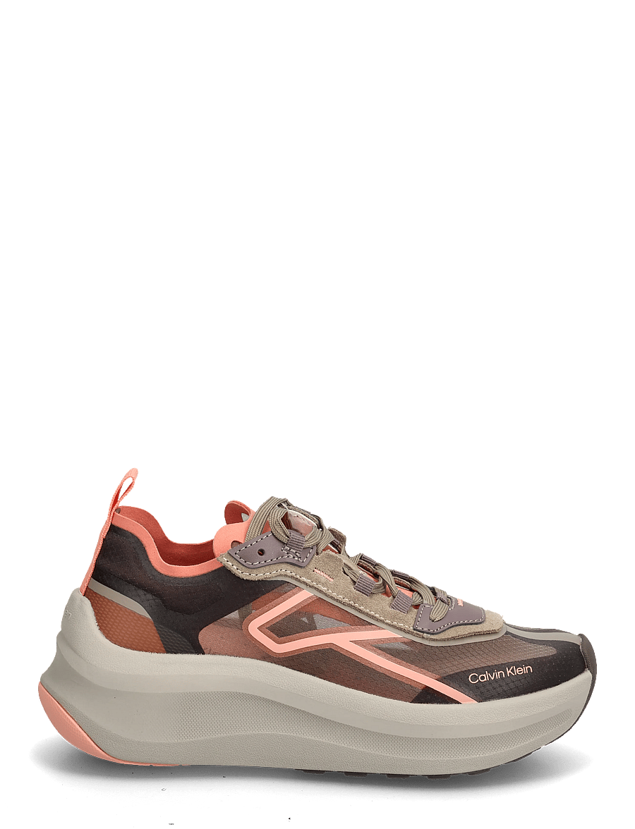 Calvin Klein - CHUNKY RUN CKSTRIPE LUP TRAN RIP - chunky sneaker - peppercorn desert taupe peach pink - 1