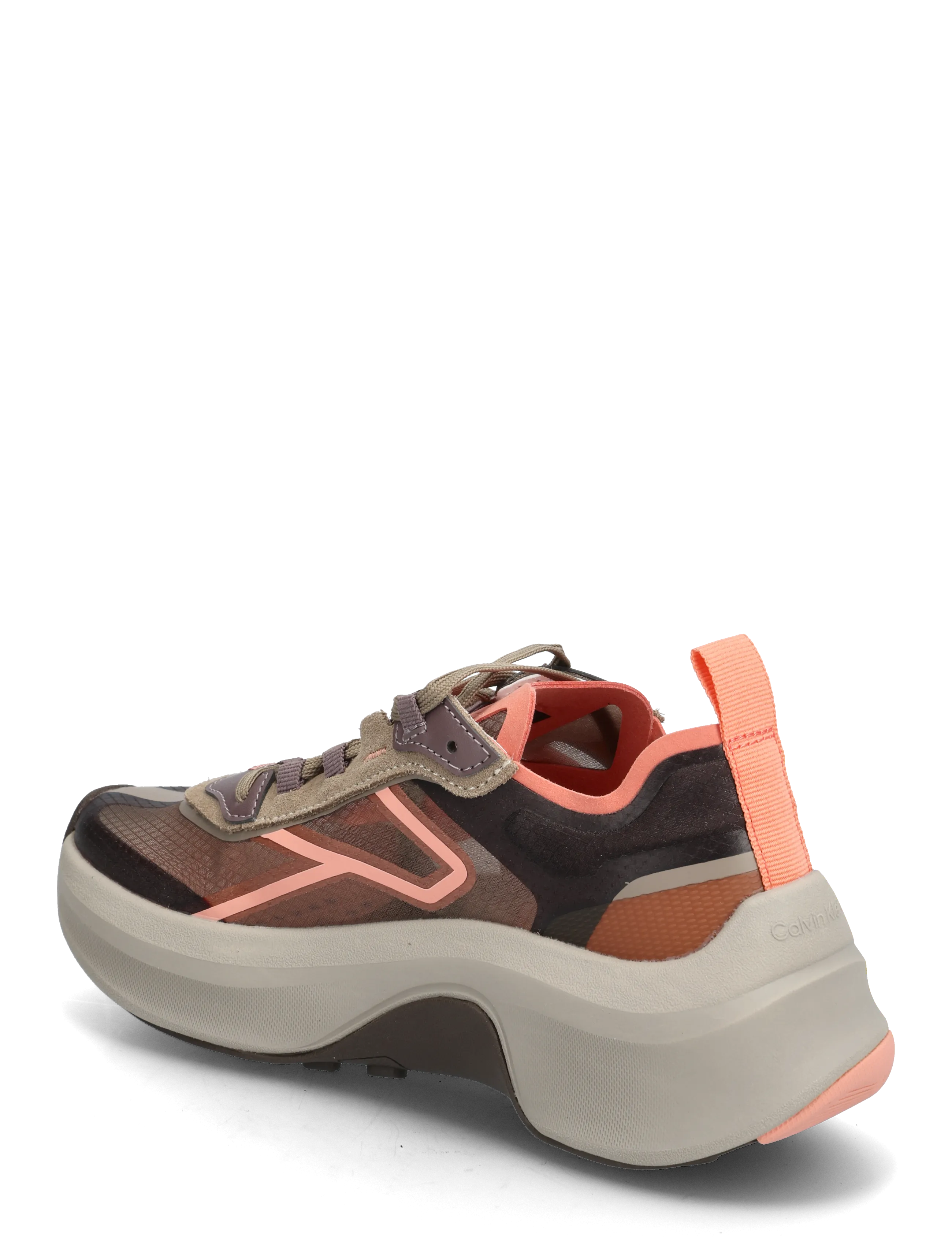 Calvin Klein - CHUNKY RUN CKSTRIPE LUP TRAN RIP - klossaðir strigaskór - peppercorn desert taupe peach pink - 2