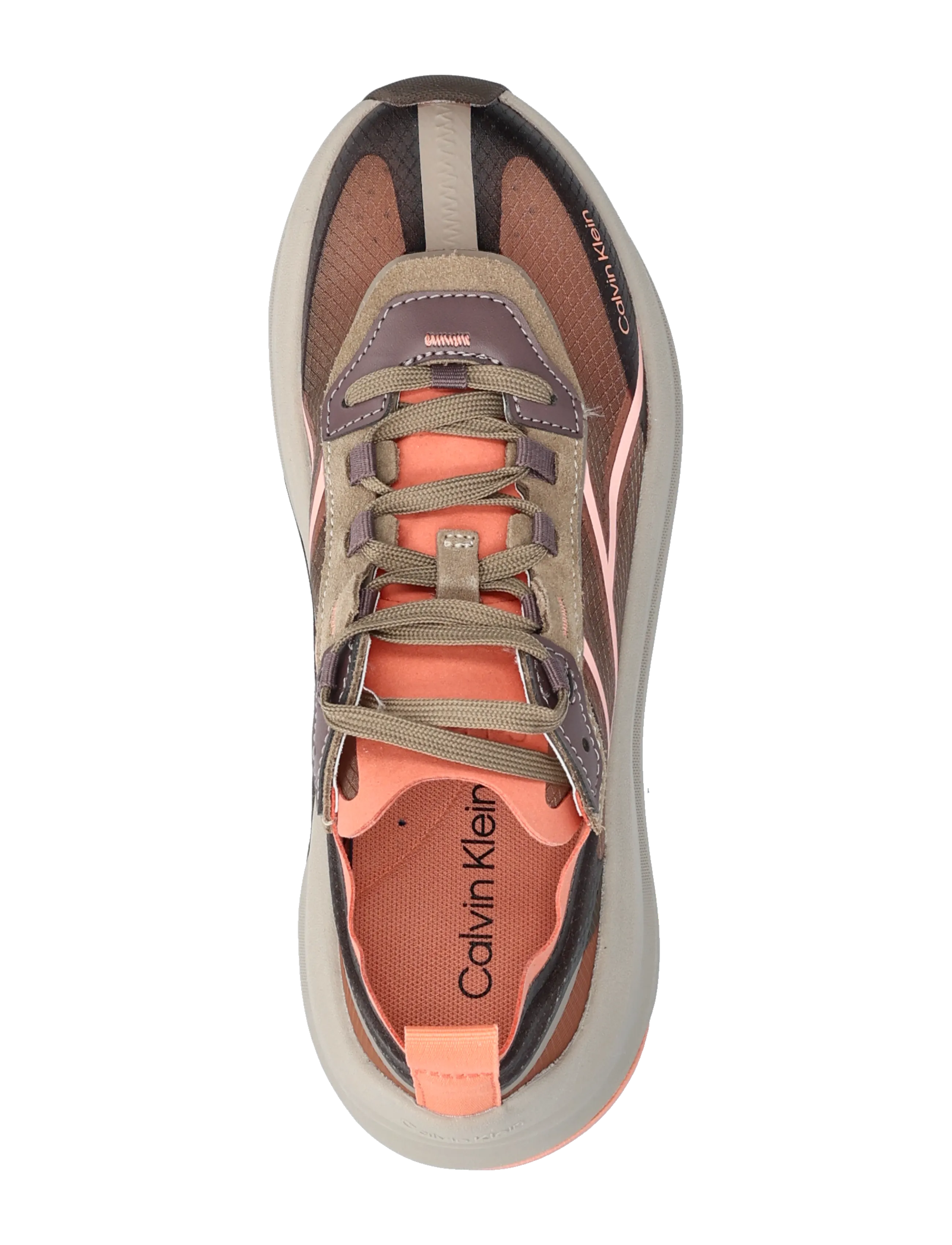 Calvin Klein - CHUNKY RUN CKSTRIPE LUP TRAN RIP - klossaðir strigaskór - peppercorn desert taupe peach pink - 3