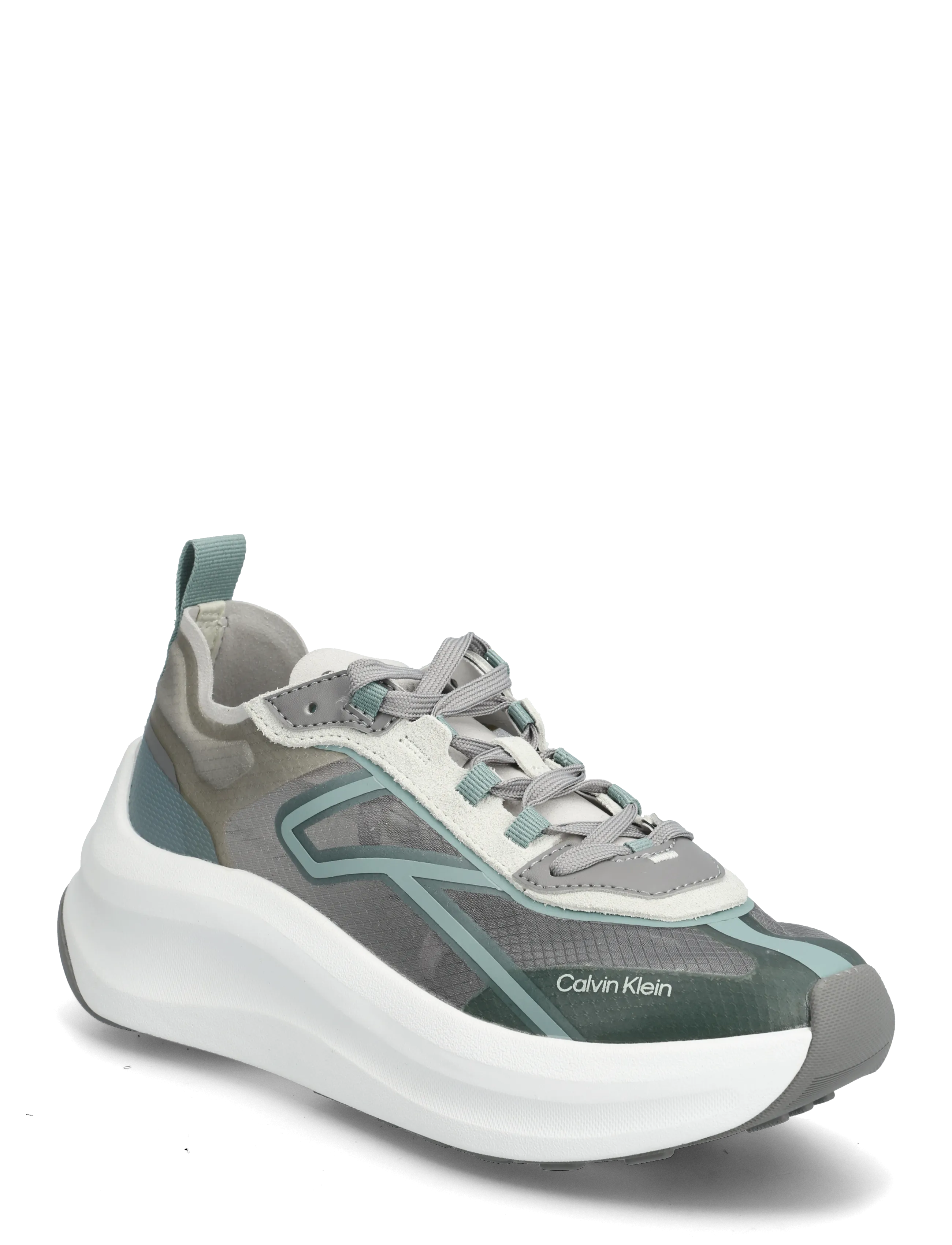 Calvin Klein CHUNKY RUN CKSTRIPE LUP TRAN RIP - Jalanõud - CLOUD BURST MISTY BLUE LIGHT GREY / grey