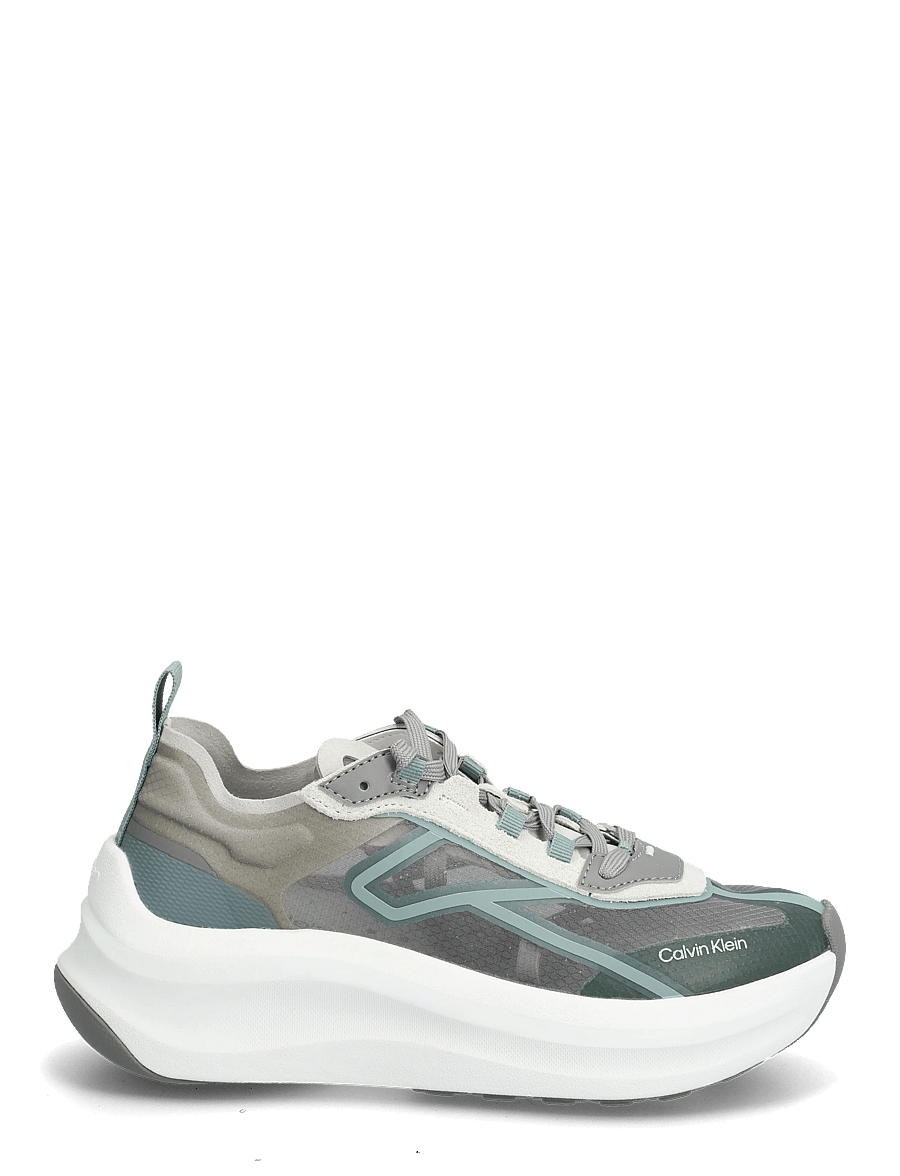 Calvin Klein - CHUNKY RUN CKSTRIPE LUP TRAN RIP - chunky sneaker - cloud burst misty blue light grey - 1
