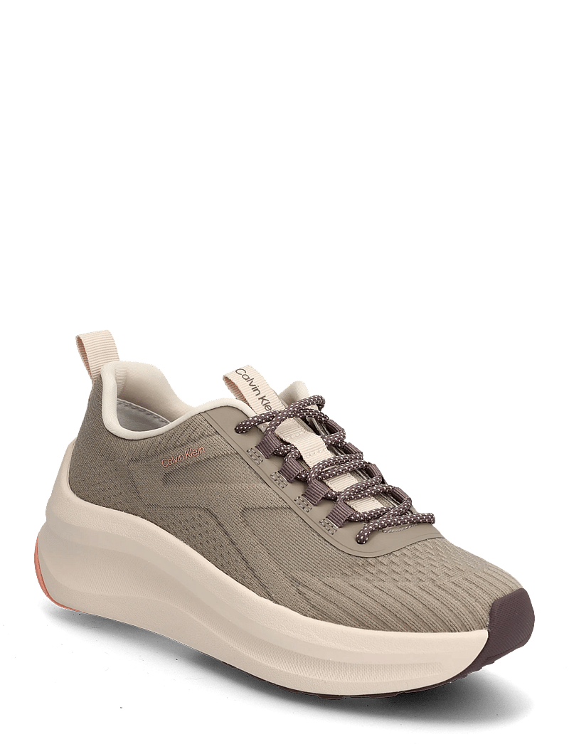 Calvin Klein - CHUNKY RUN CKSTRIPE LUP SP KN - chunky sneakers - peppercorn desert taupe peach pink - 0