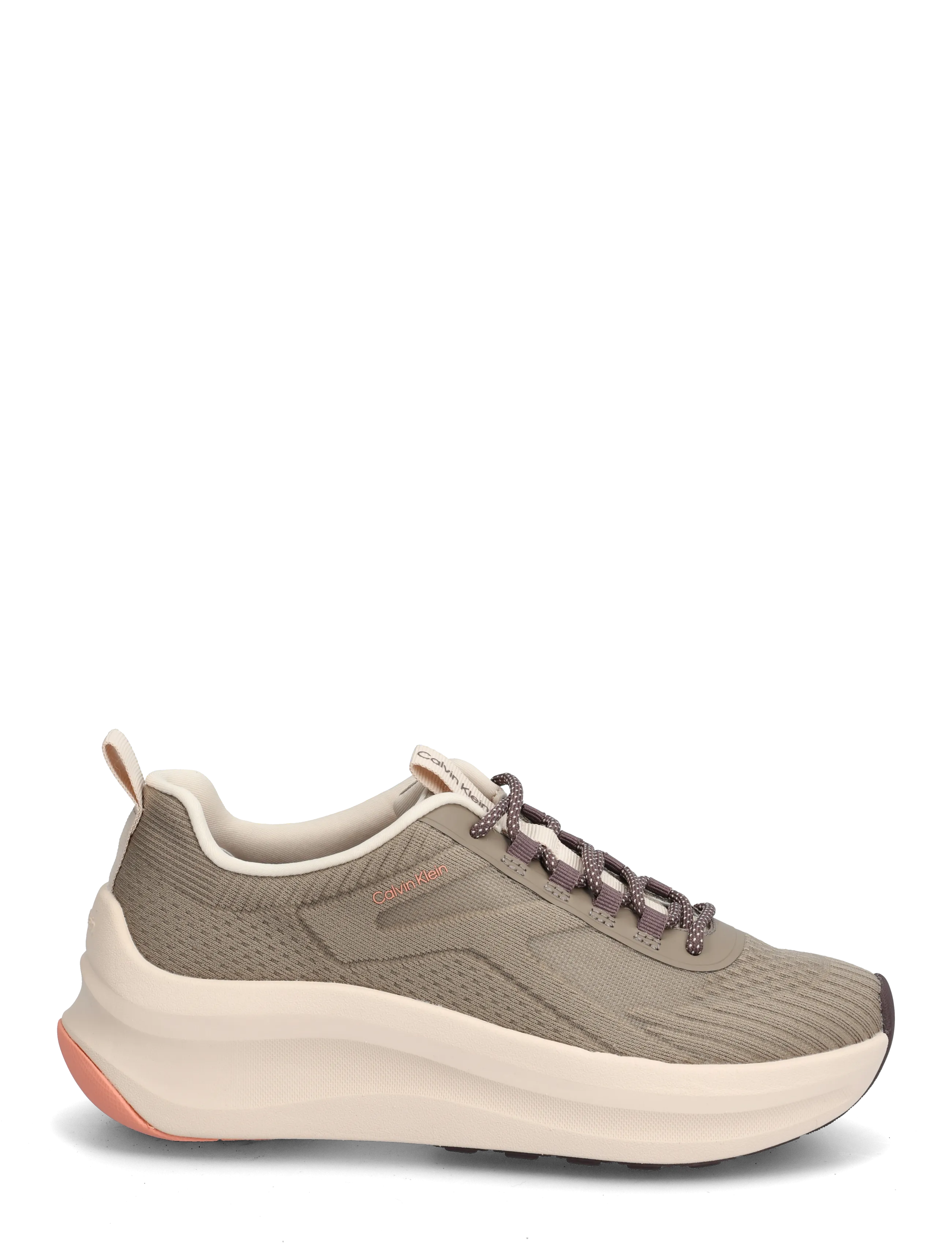 Calvin Klein - CHUNKY RUN CKSTRIPE LUP SP KN - chunky sneakers - peppercorn desert taupe peach pink - 1