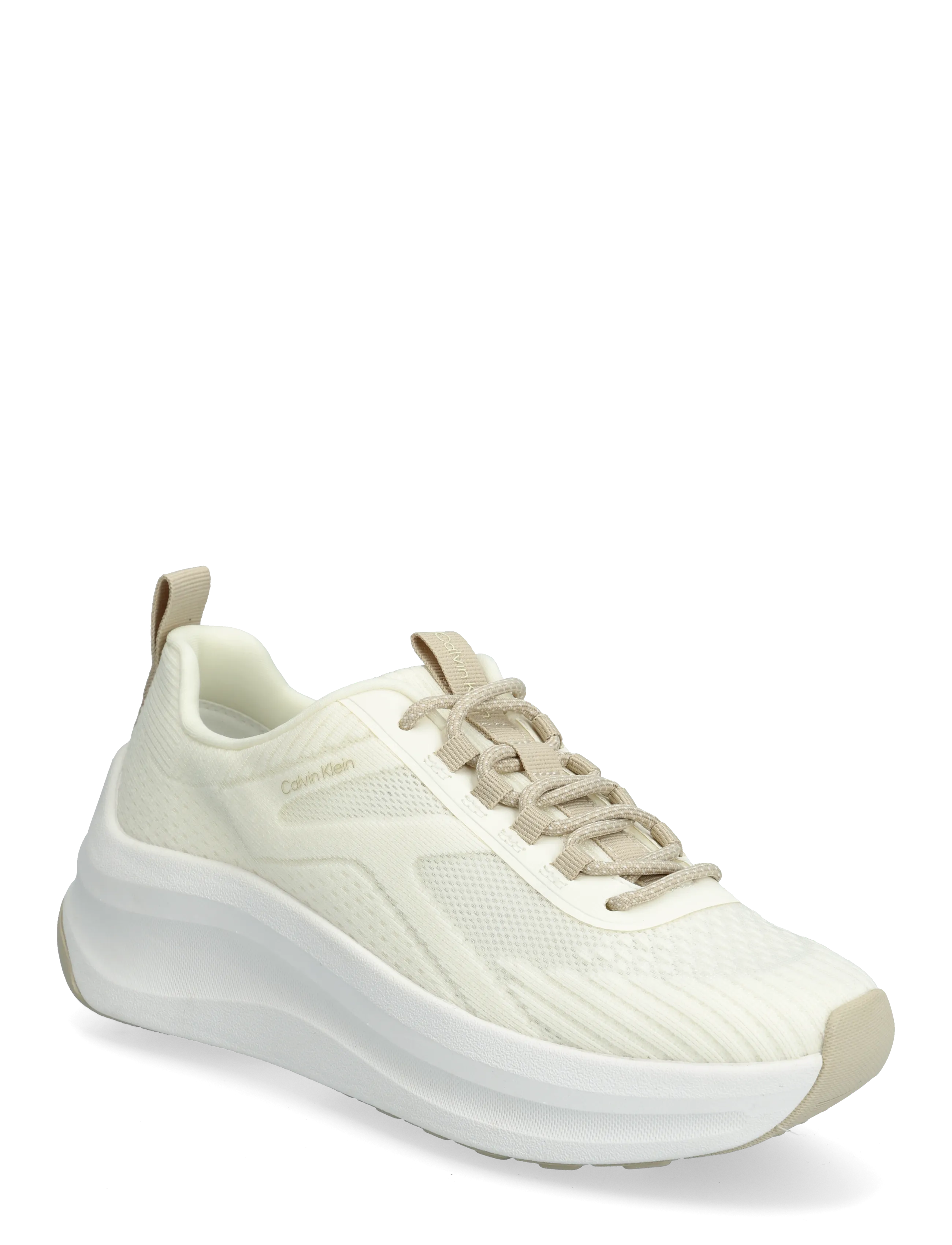 Calvin Klein Chunky Run Ckstripe Lup Sp Kn, 41, Cream, Sneakers > Chunky Sneakers, Dame