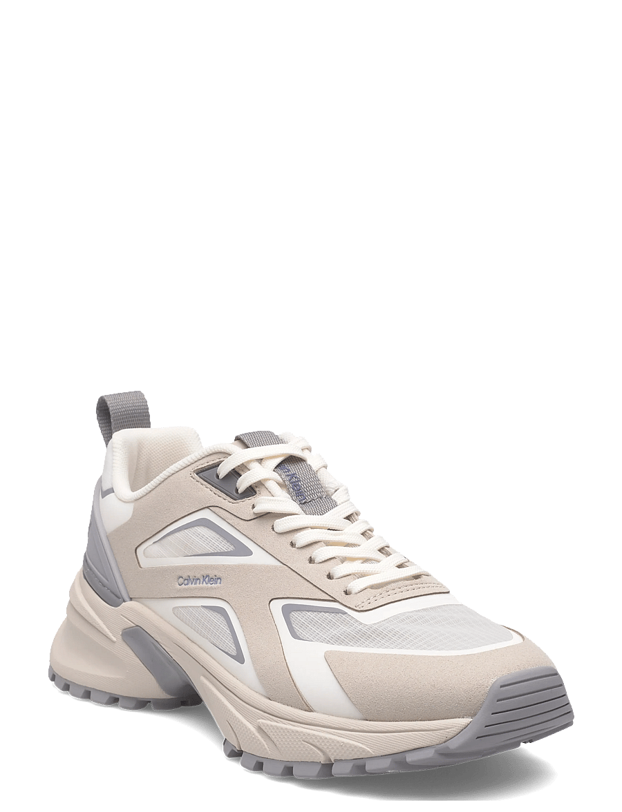 Calvin Klein - HIKE RUN CKSTRIPE RIPST - chunky sneakers - oatmeal marshmallow cloudburst - 0