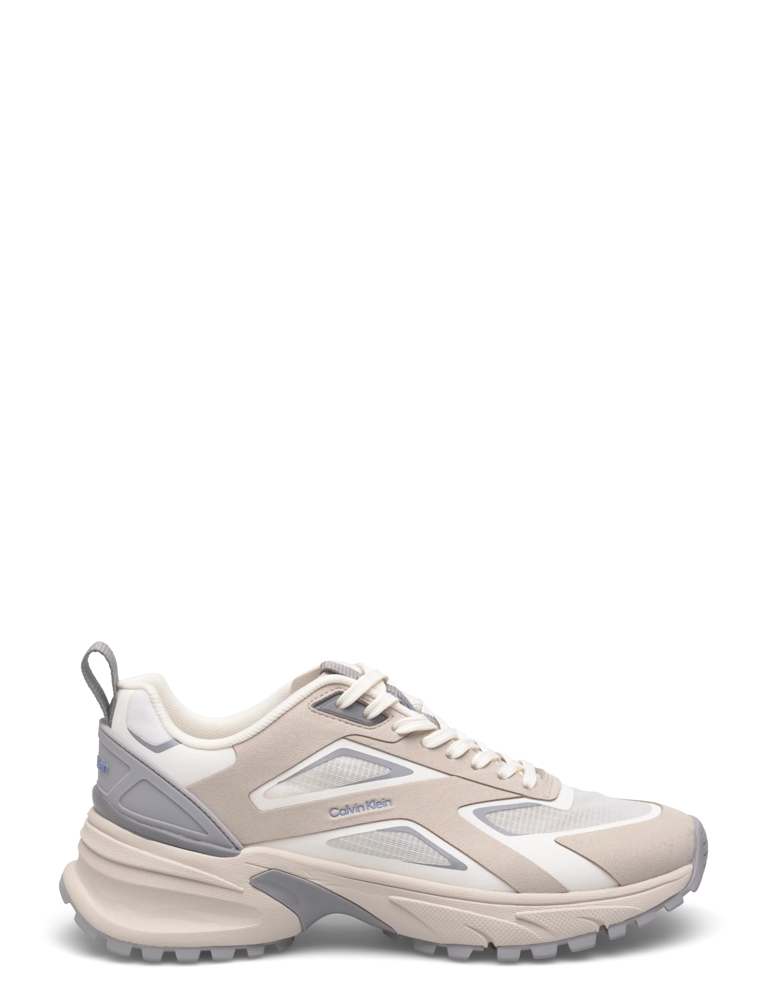 Calvin Klein - HIKE RUN CKSTRIPE RIPST - chunky sneakers - oatmeal marshmallow cloudburst - 1
