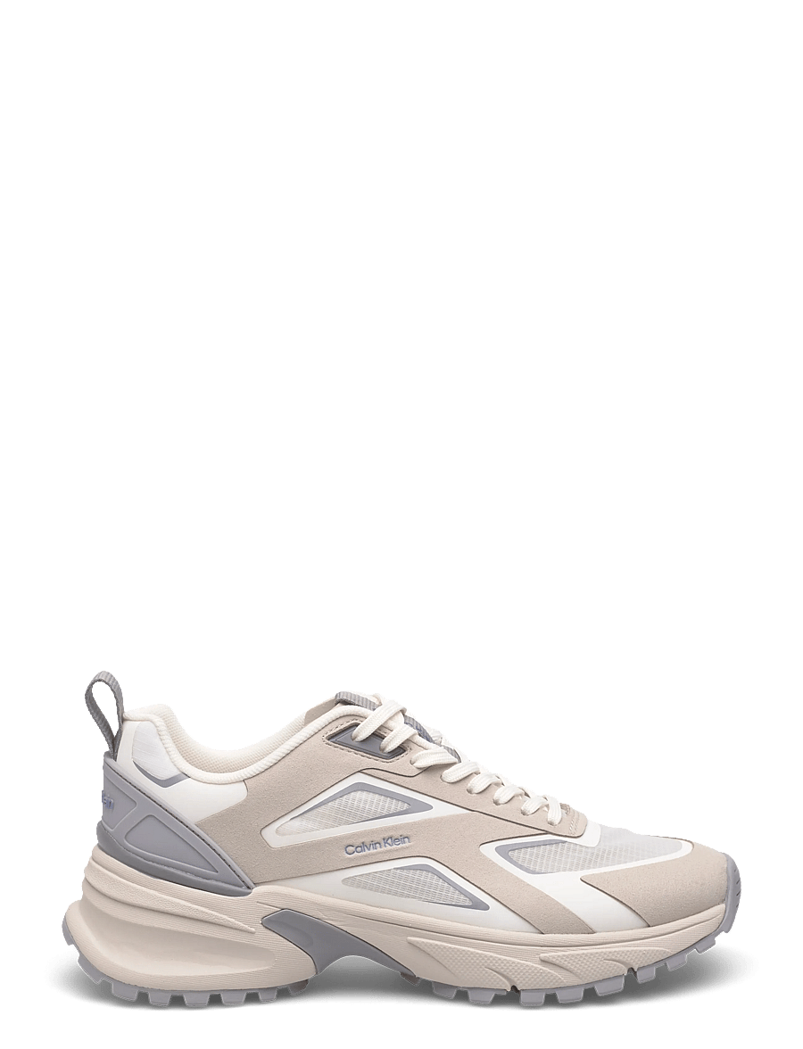 Calvin Klein - HIKE RUN CKSTRIPE RIPST - chunky sneakers - oatmeal marshmallow cloudburst - 1